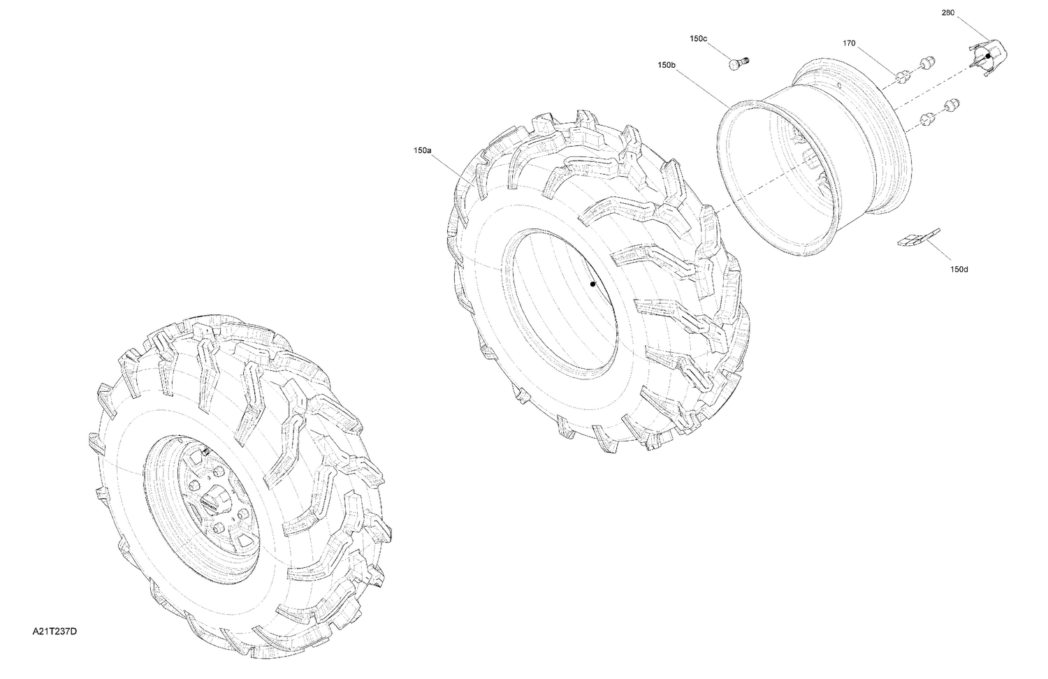04- Drive - Front Section - Wheels - XU