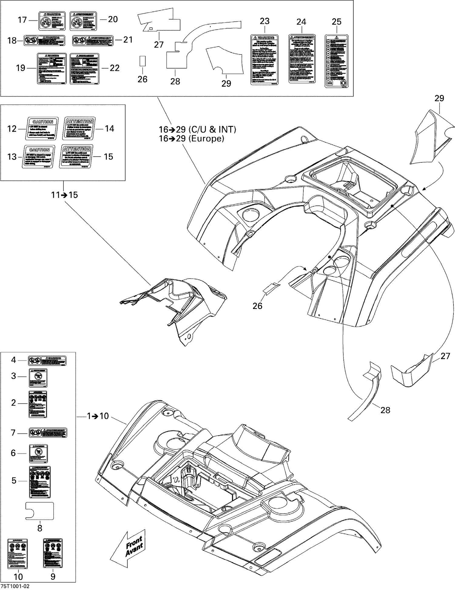 09- Fender And Central Panel Kit
