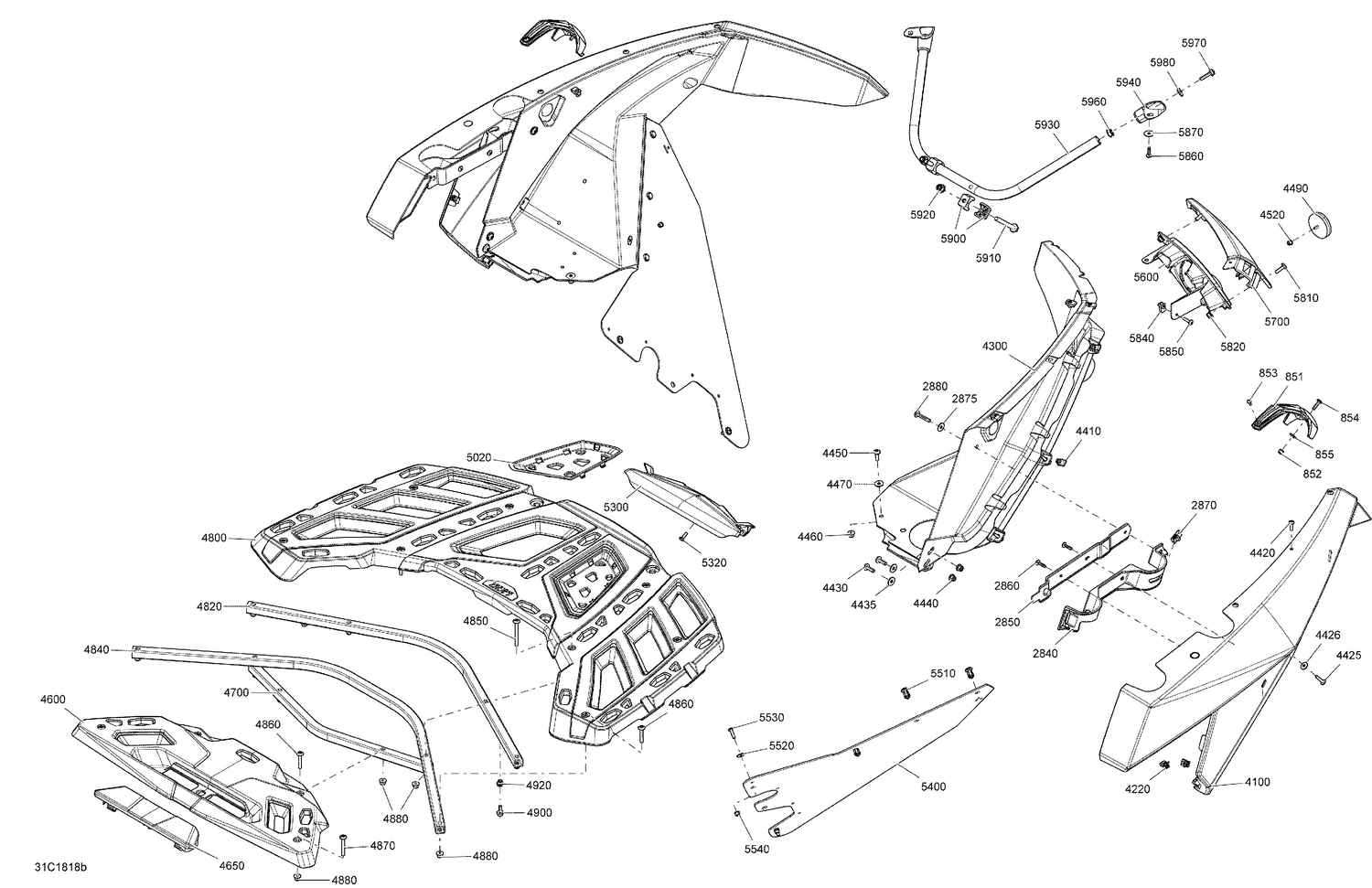 09- Body Rear Part Maverick MAX - Package XMR
