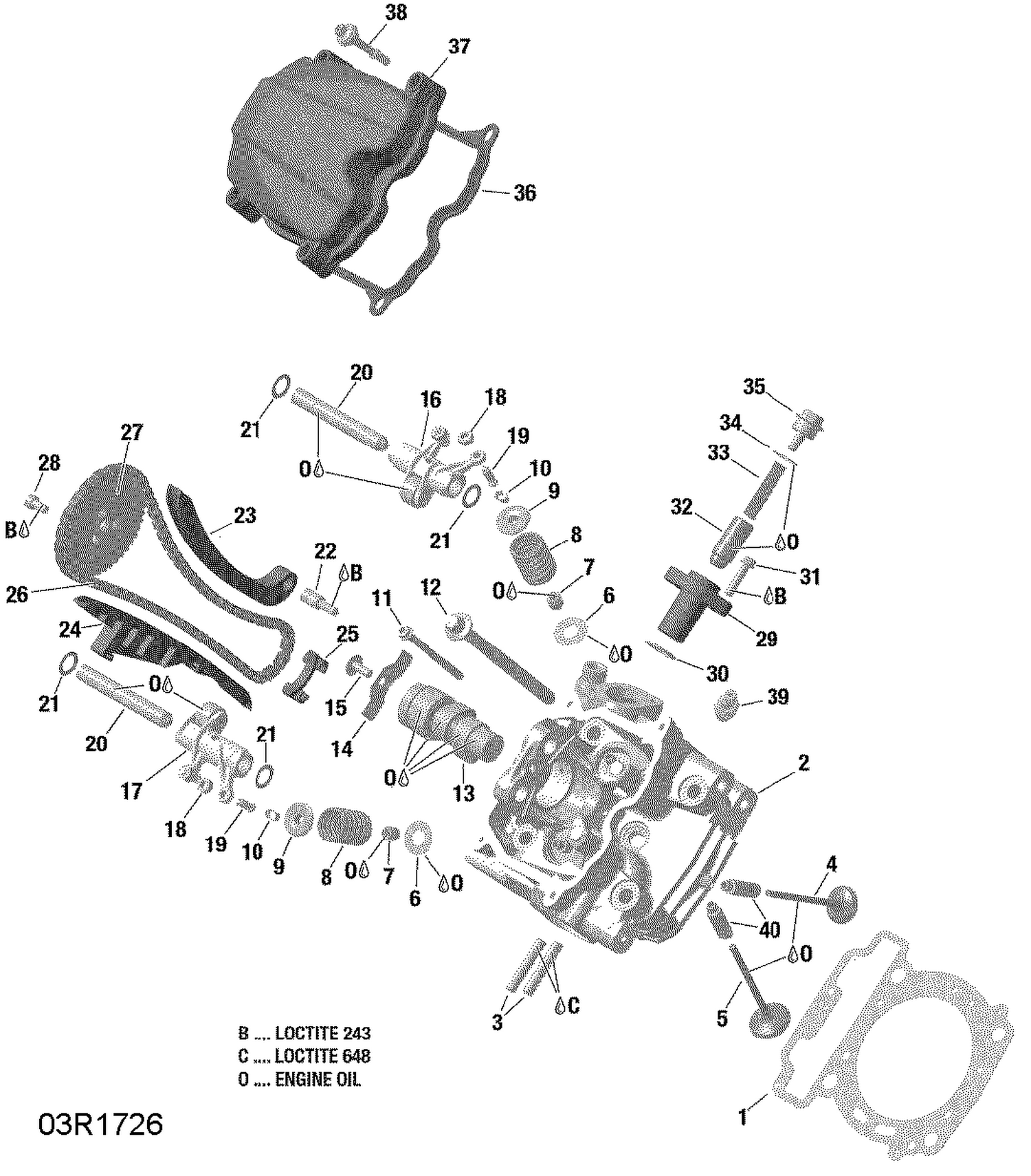 01- Cylinder Head, Front - HD8