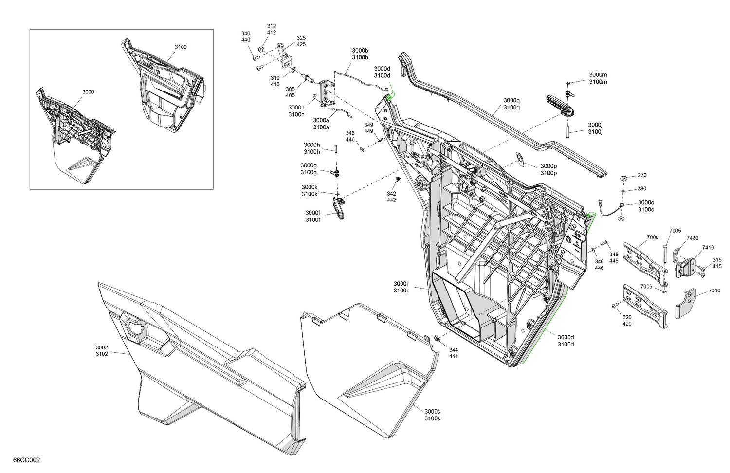 07- Enclosure Cab - Front Doors