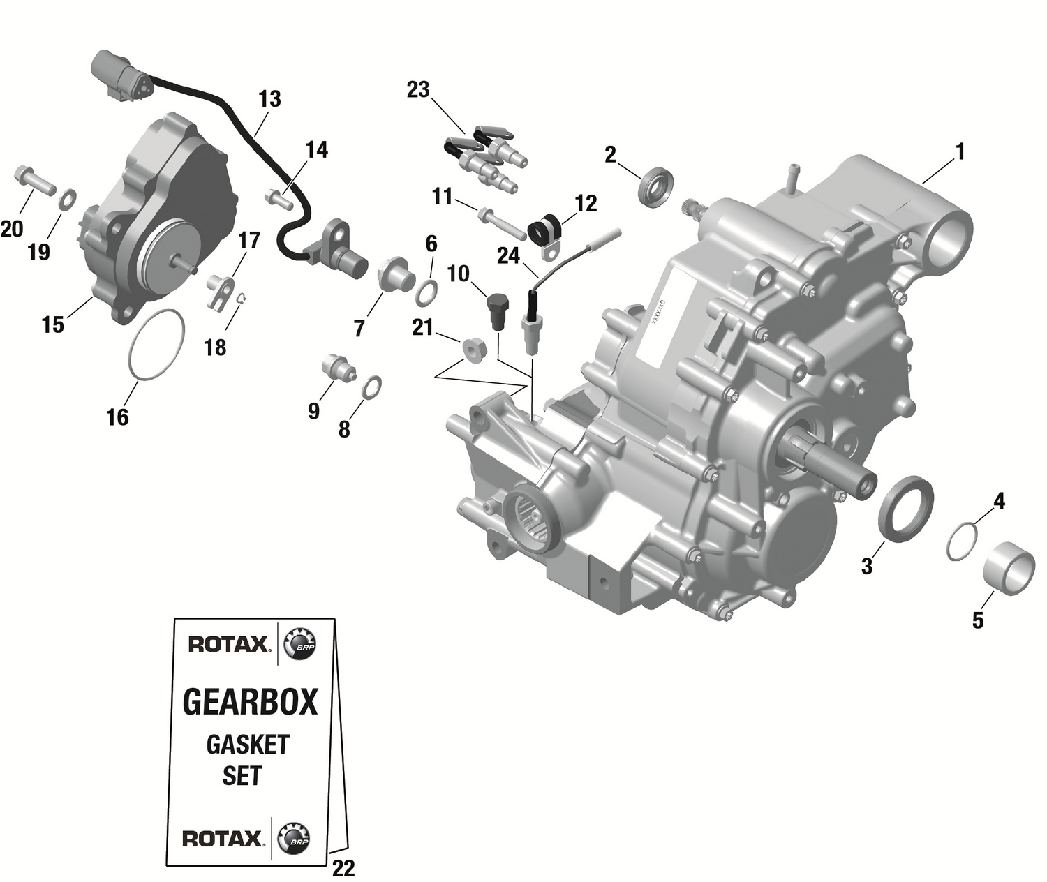 01- ROTAX - GEARBOX ASSY