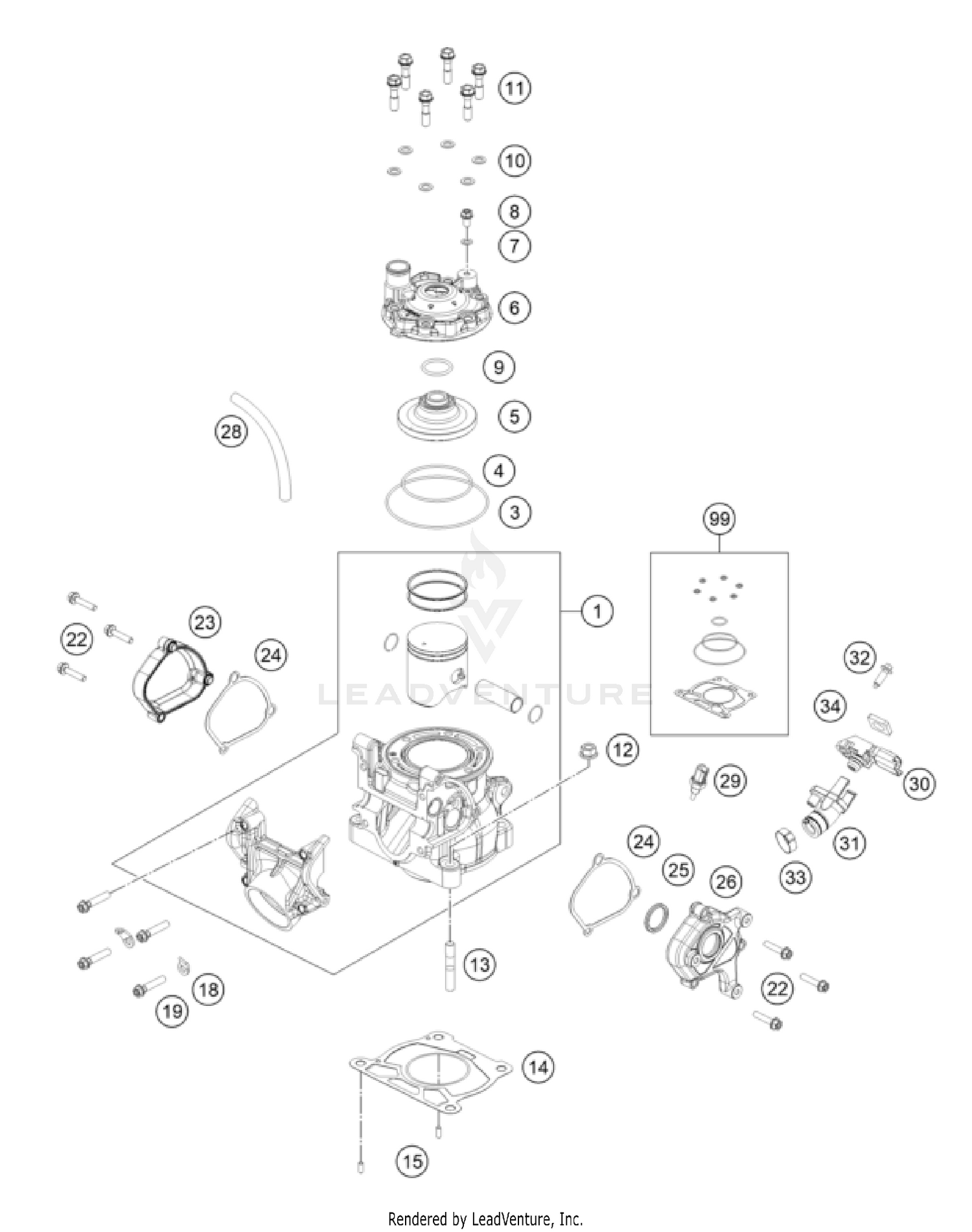 CYLINDER, CYLINDER HEAD