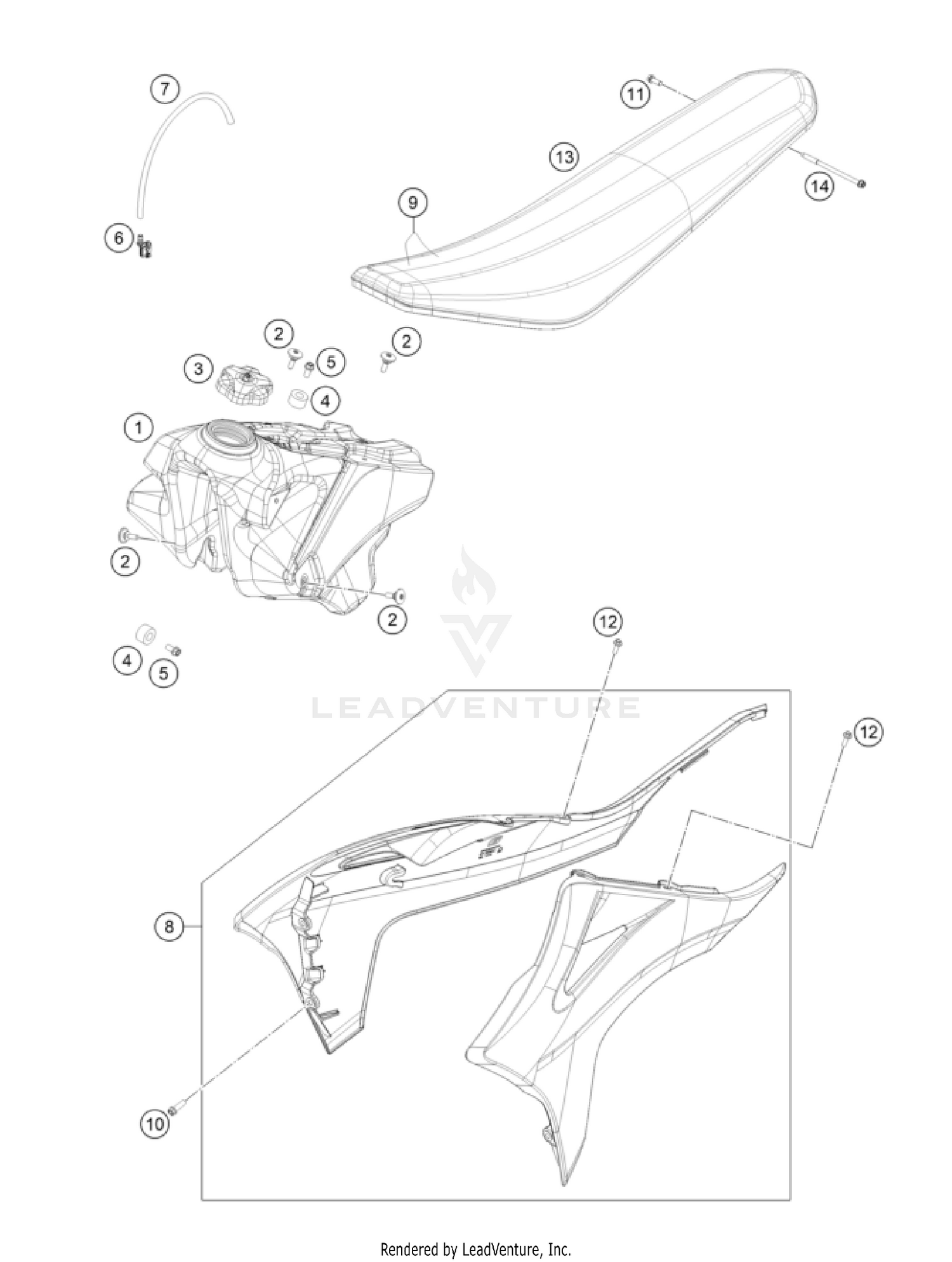 TANK, SEAT