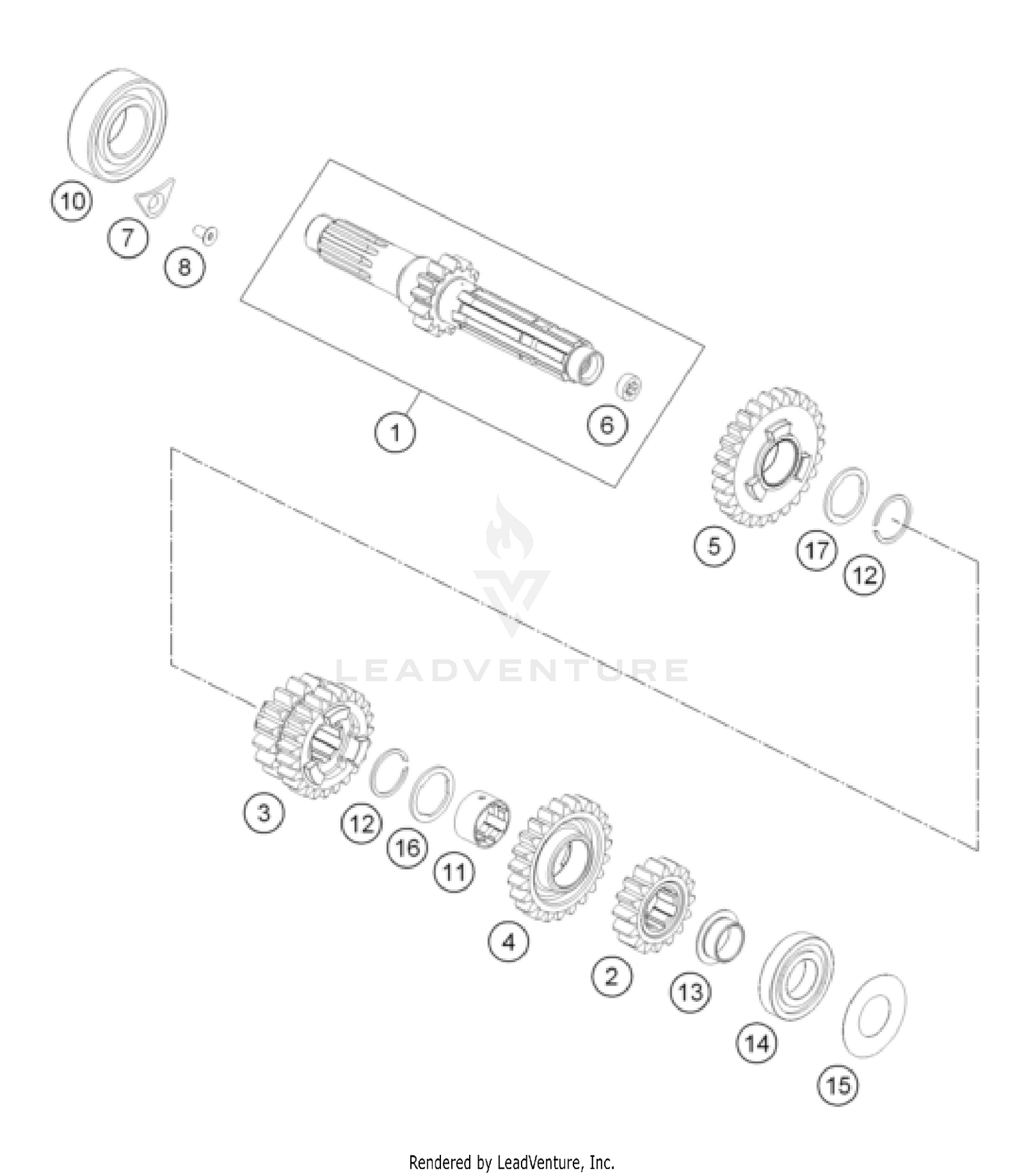 TRANSMISSION I - MAIN SHAFT