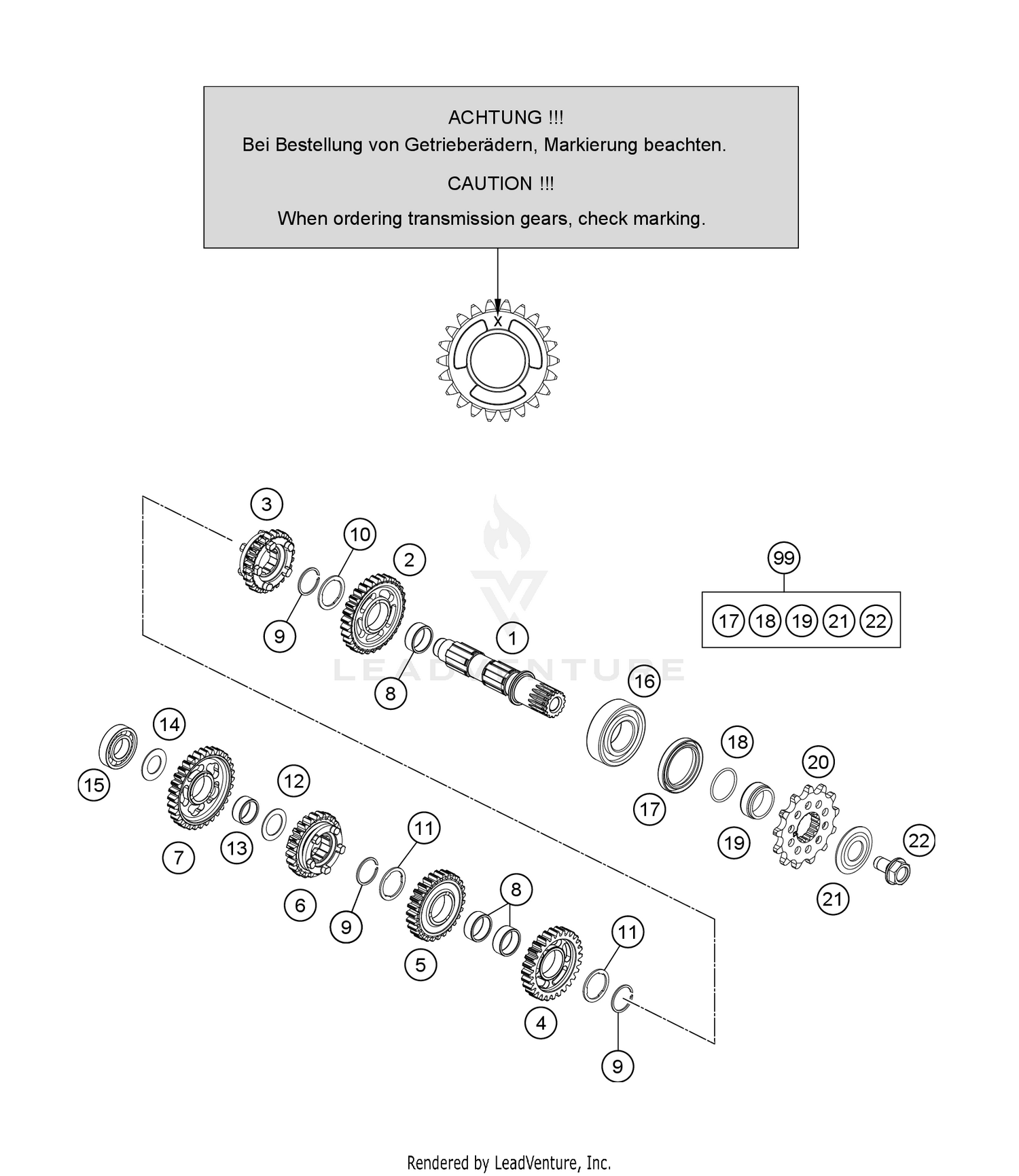 TRANSMISSION II - COUNTERSHAFT