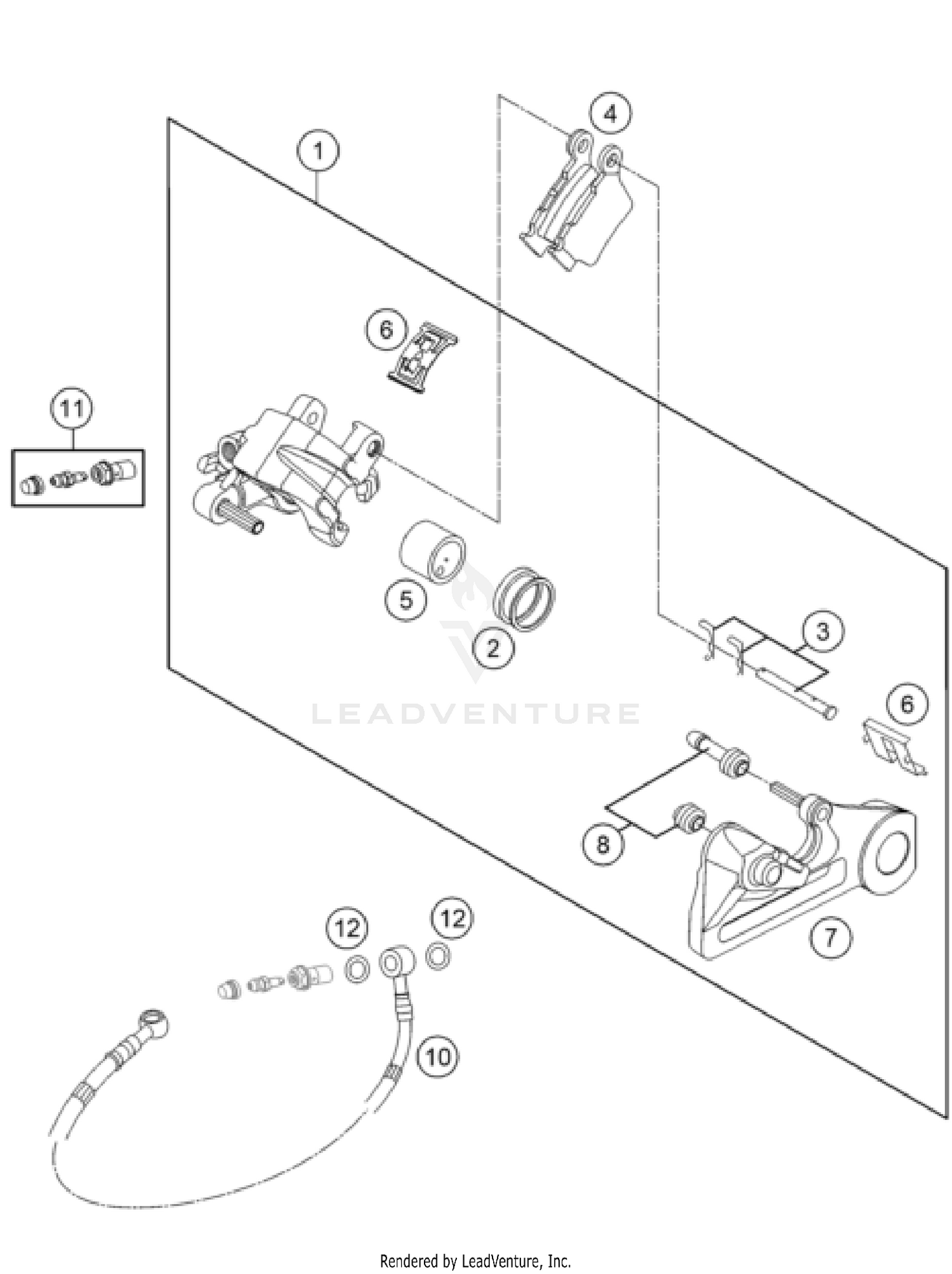 REAR BRAKE CALIPER