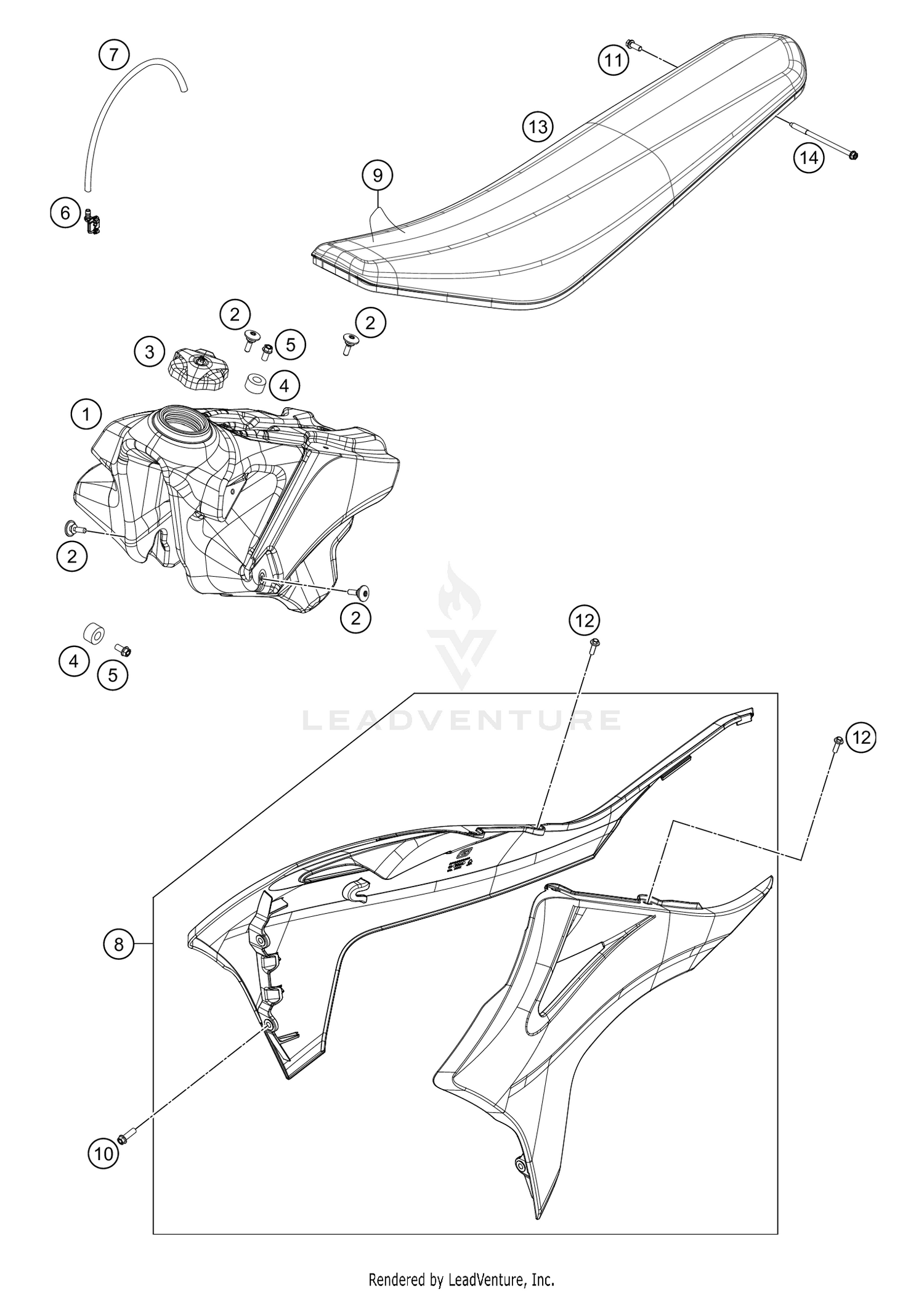 TANK, SEAT