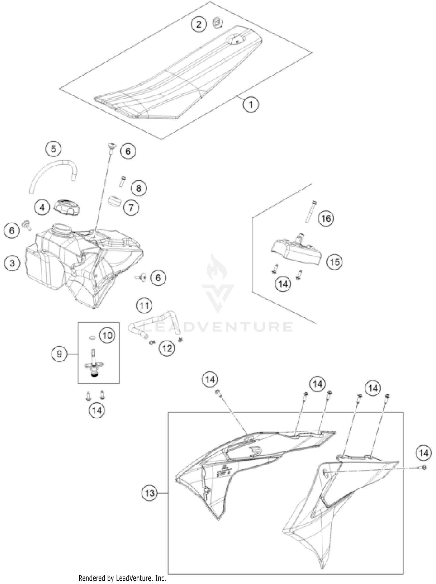 TANK, SEAT