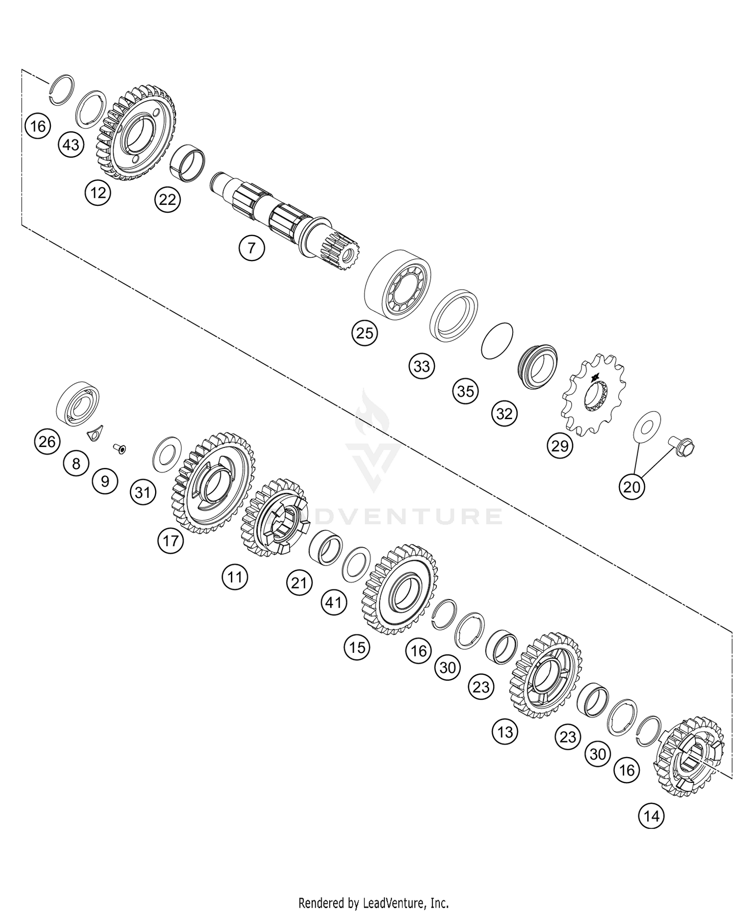 TRANSMISSION II - COUNTERSHAFT