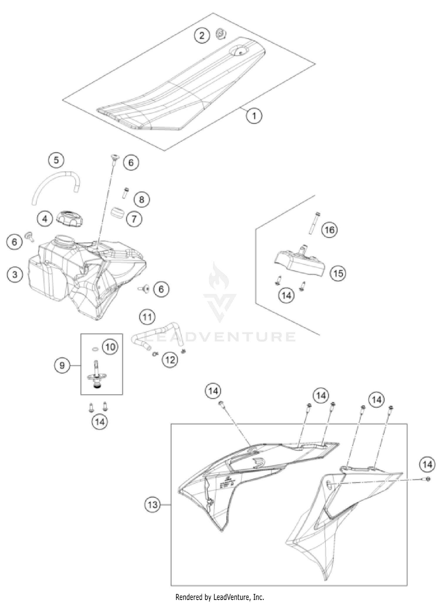 TANK, SEAT