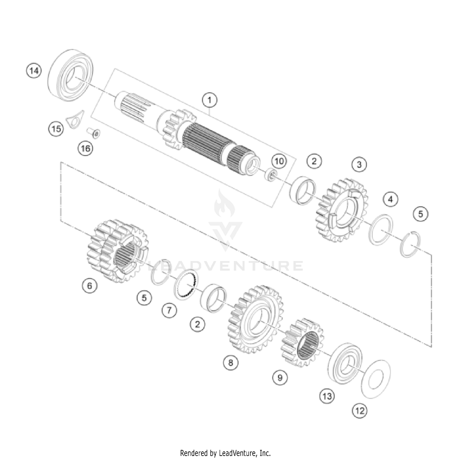 TRANSMISSION I - MAIN SHAFT
