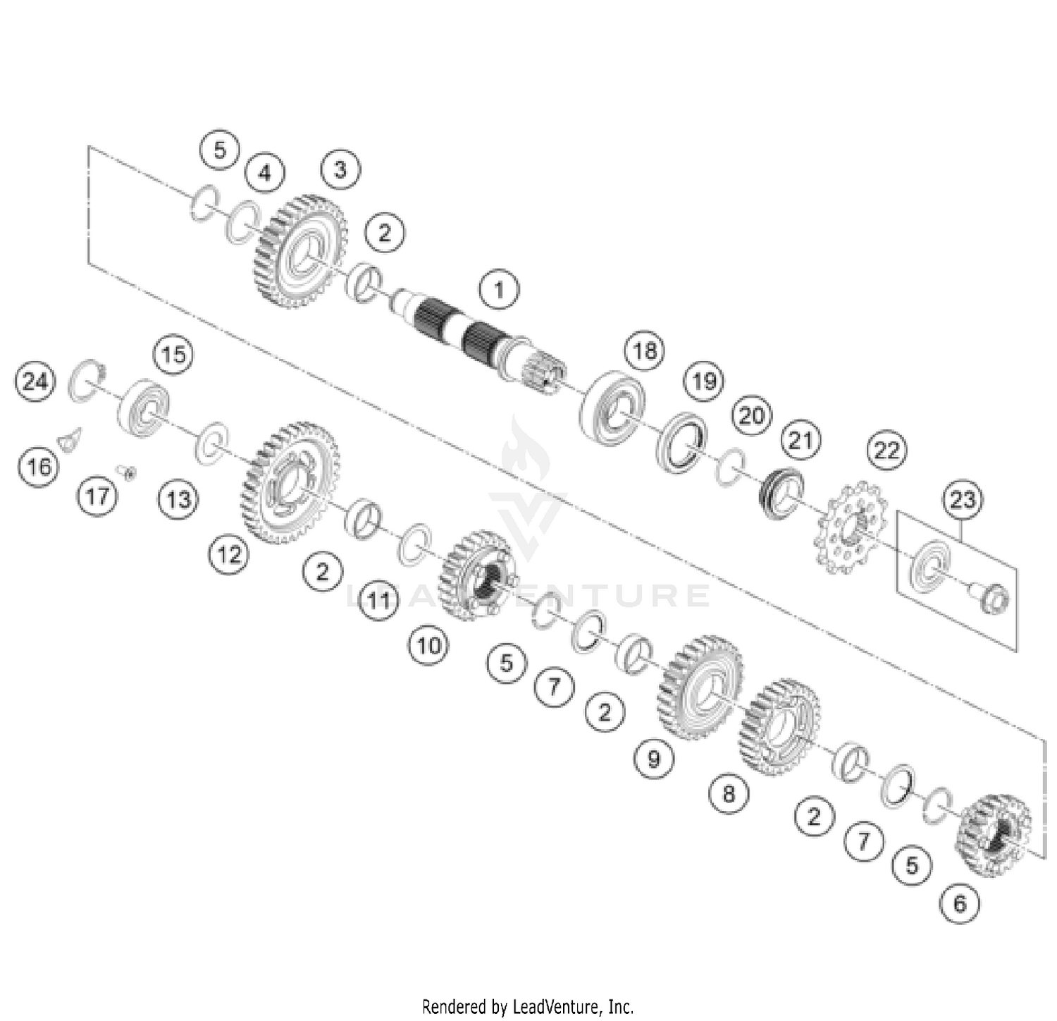 TRANSMISSION II - COUNTERSHAFT