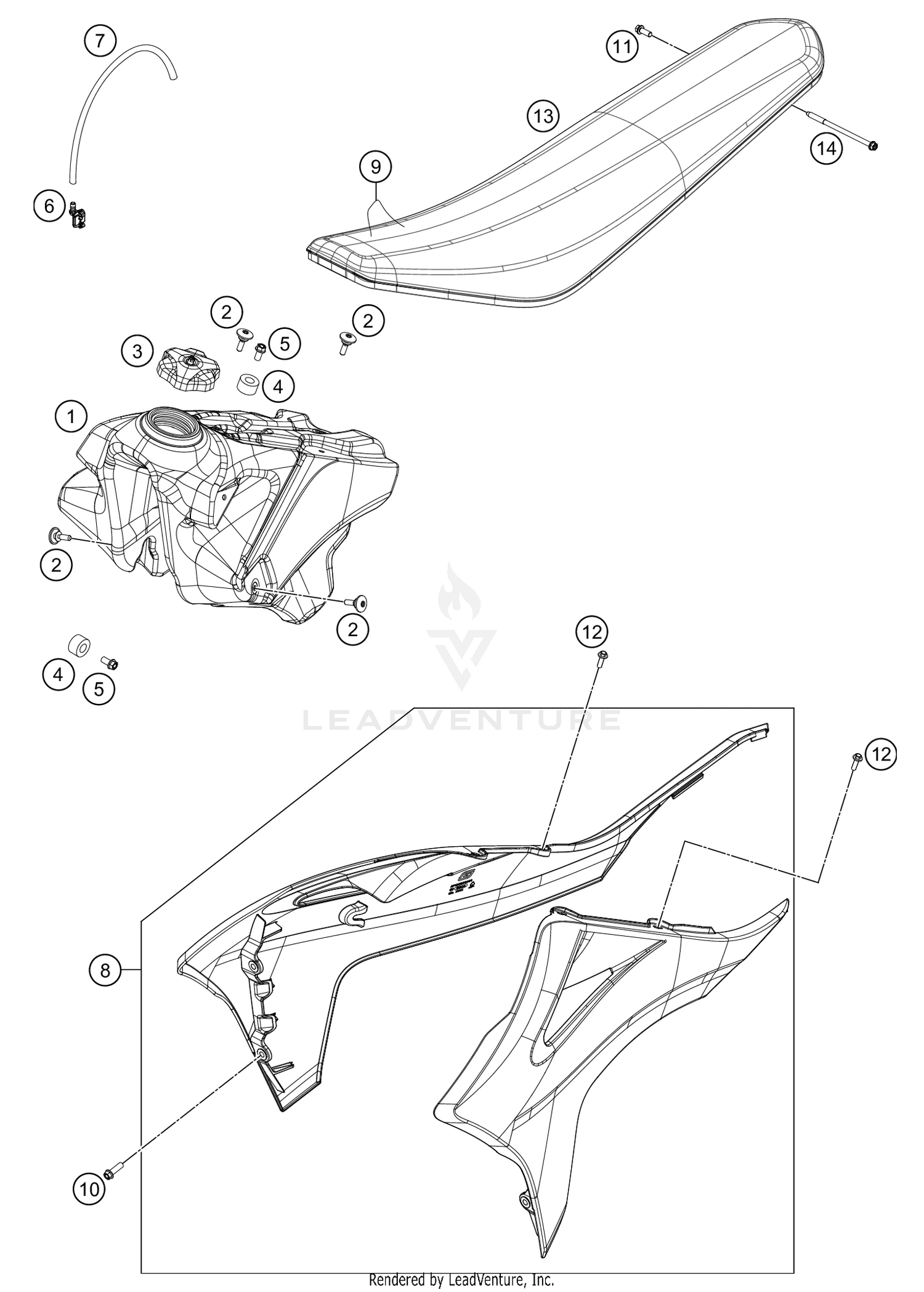 TANK, SEAT