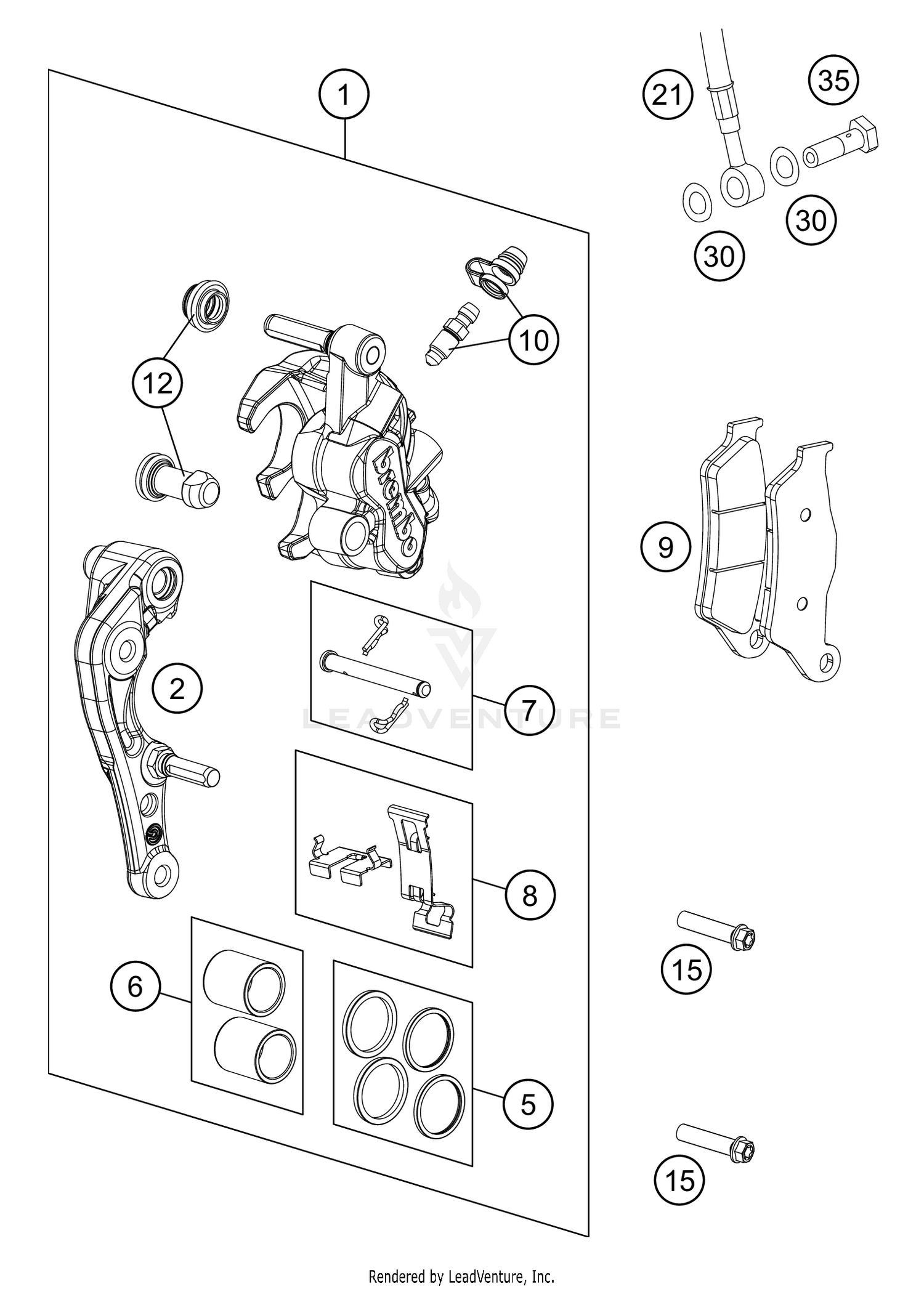 FRONT BRAKE CALIPER