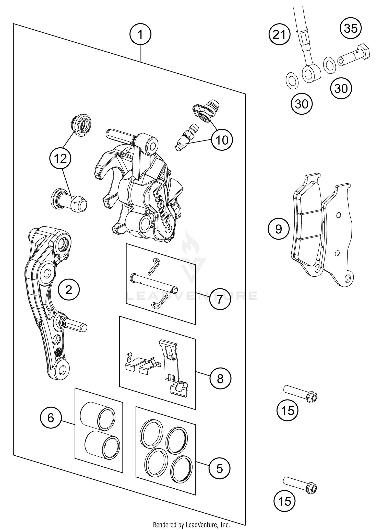 FRONT BRAKE CALIPER