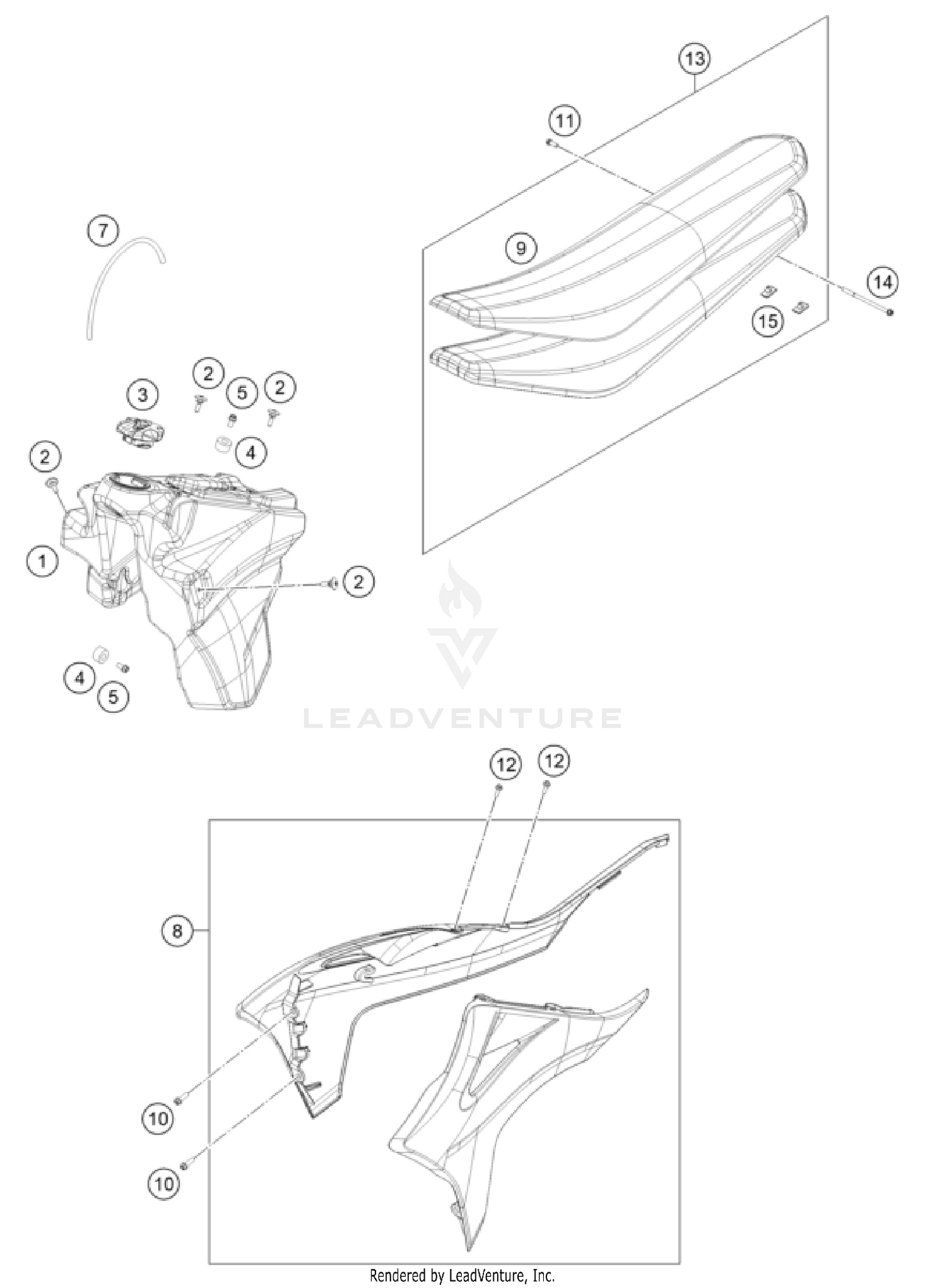 TANK, SEAT