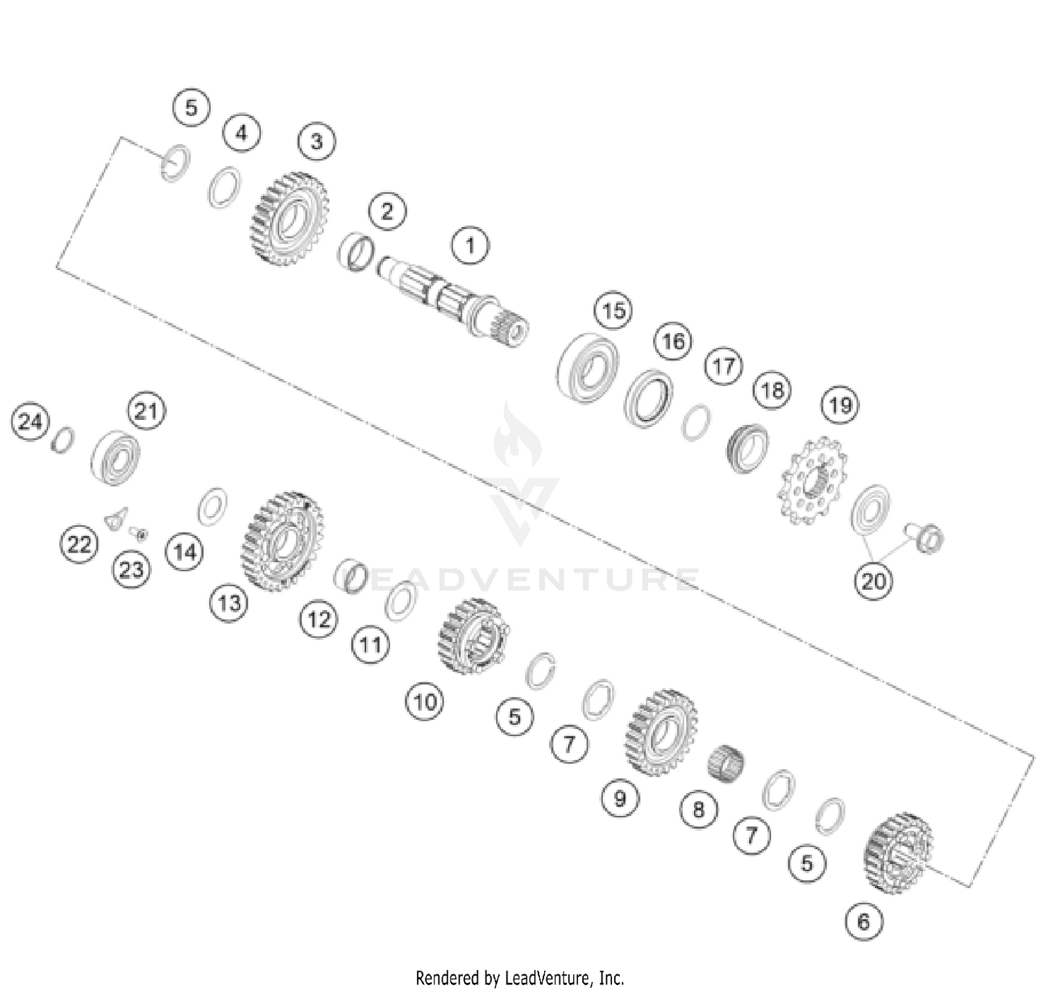 TRANSMISSION II - COUNTERSHAFT