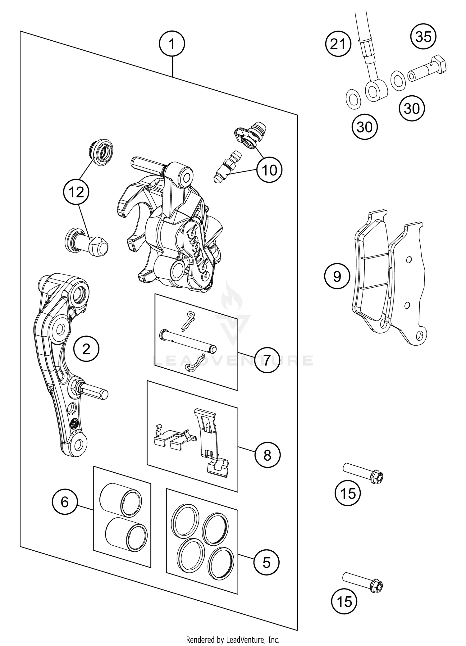 FRONT BRAKE CALIPER