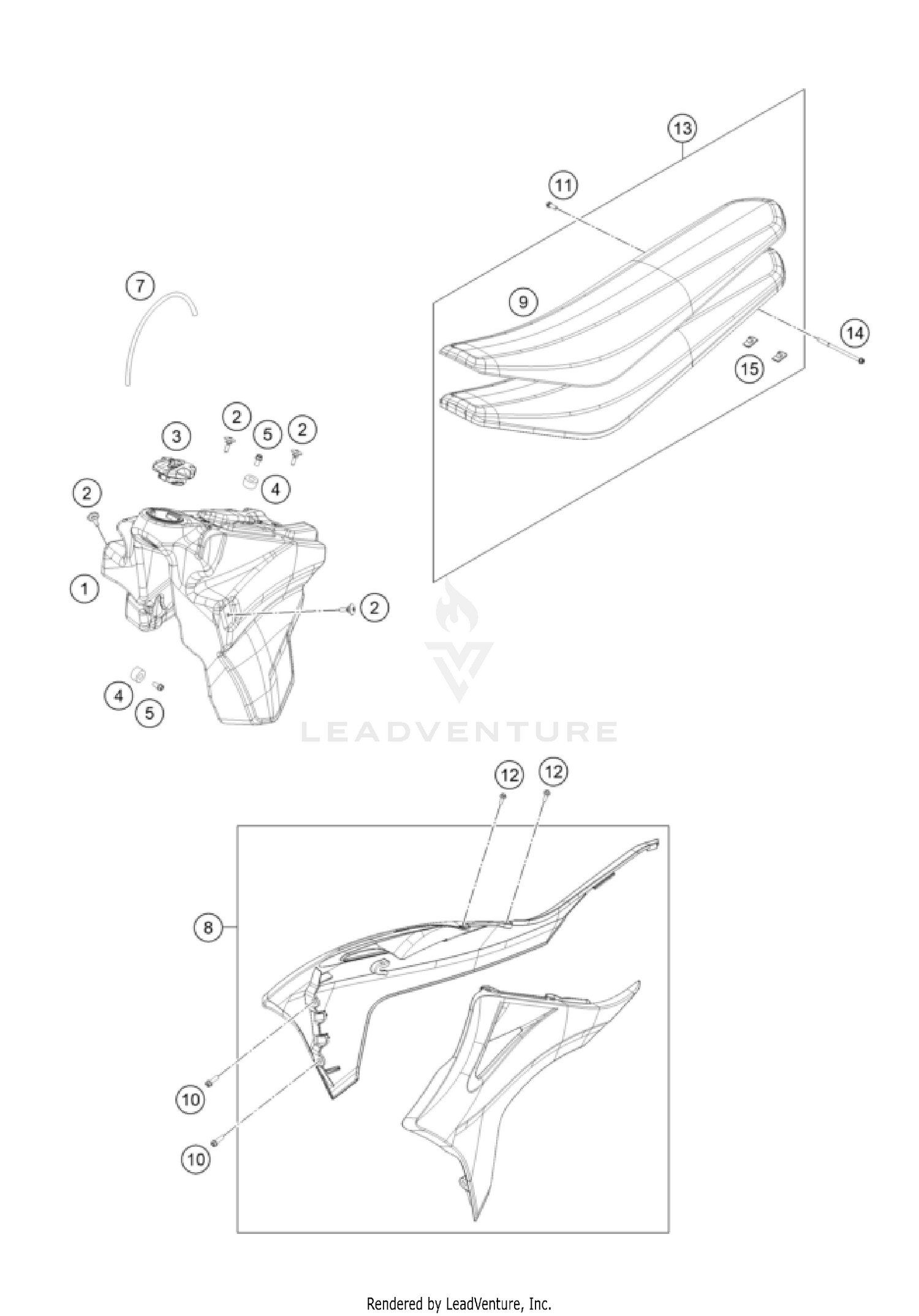 TANK, SEAT