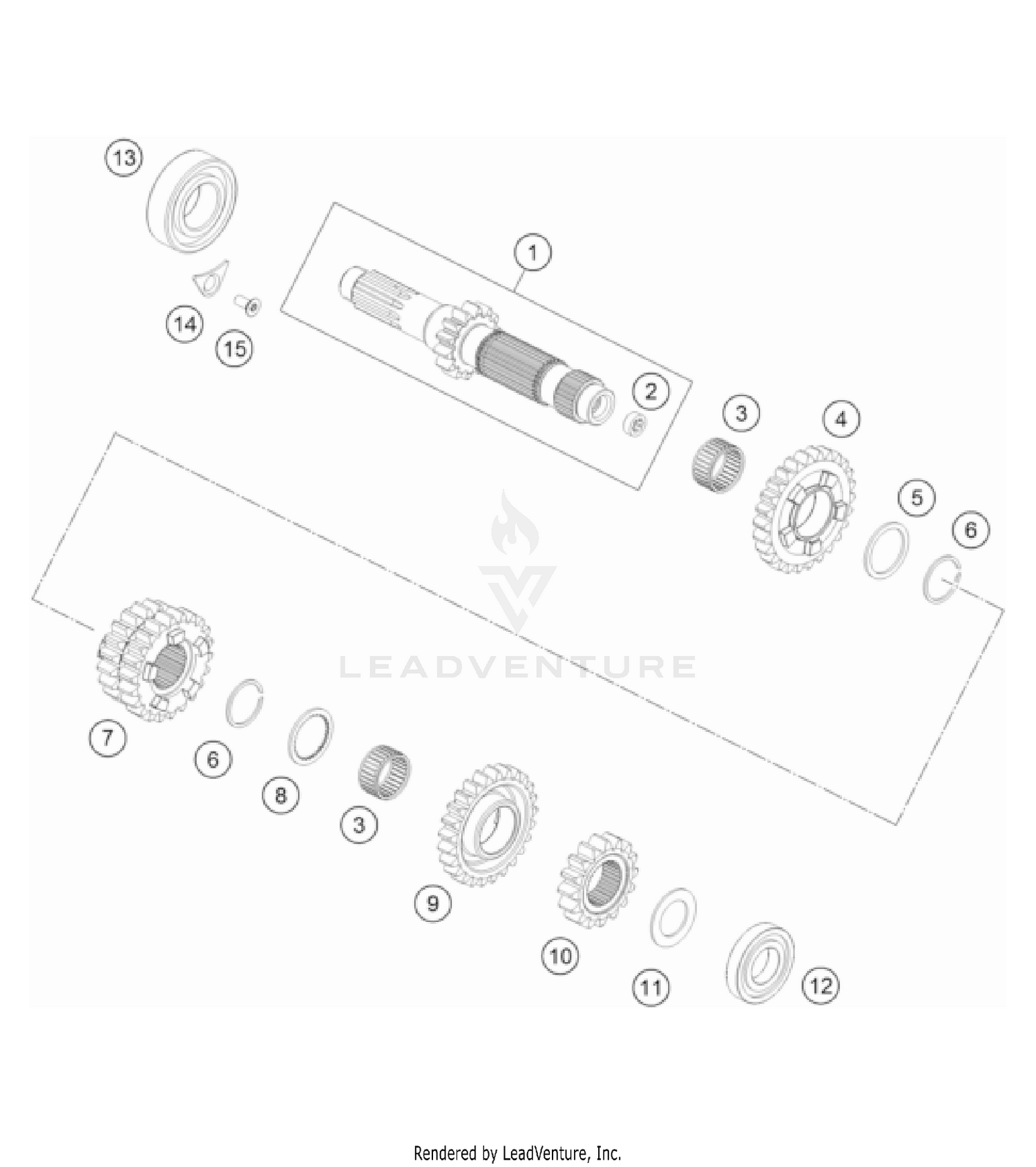 TRANSMISSION I - MAIN SHAFT