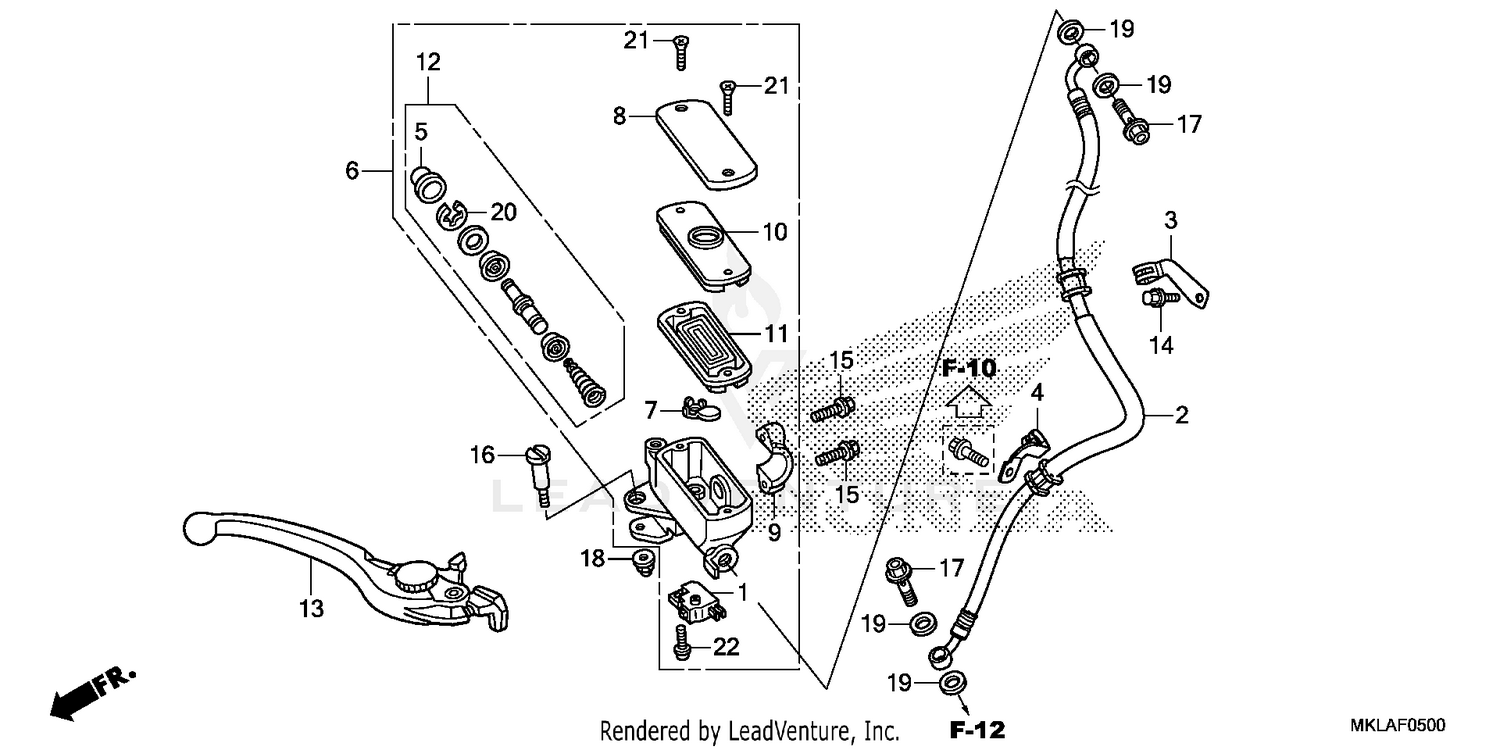 FRONT BRAKE MASTER       CYLINDER (1)