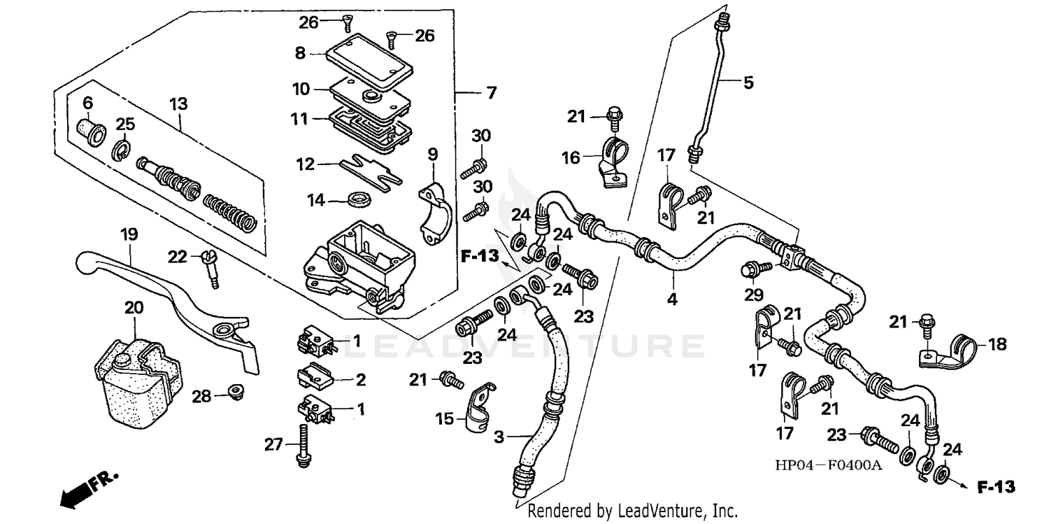 FRONT BRAKE MASTER CYLINDER