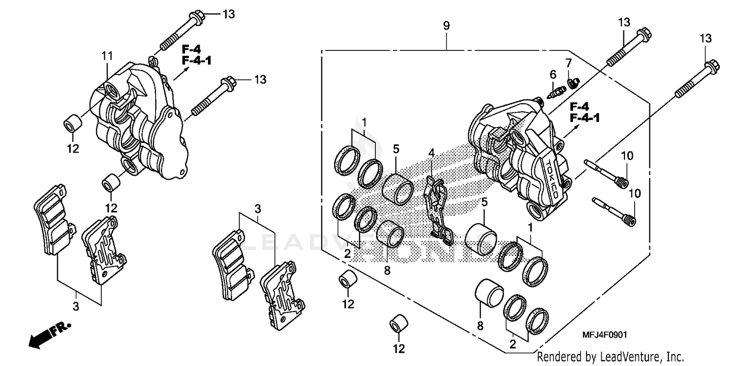 FRONT BRAKE CALIPER (2)