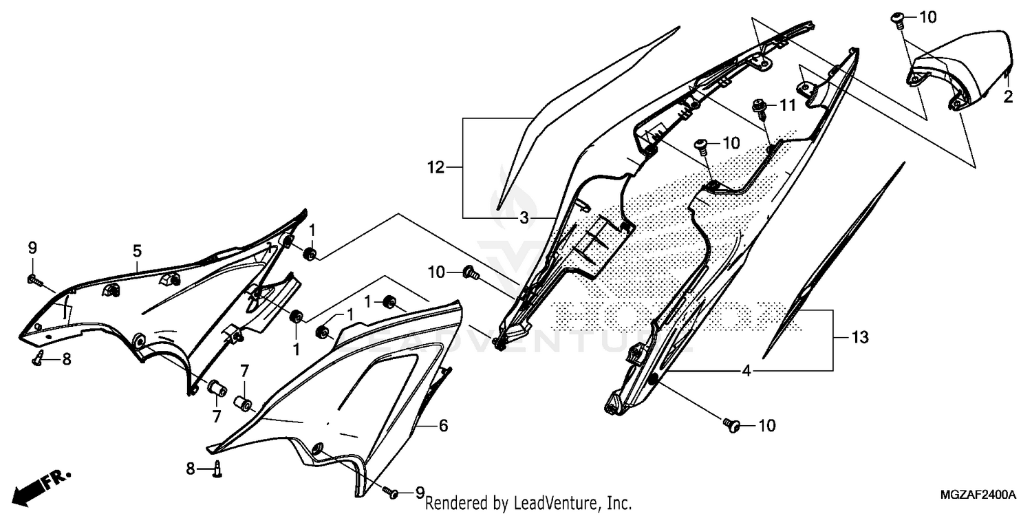 SIDE COVER@REAR COWL