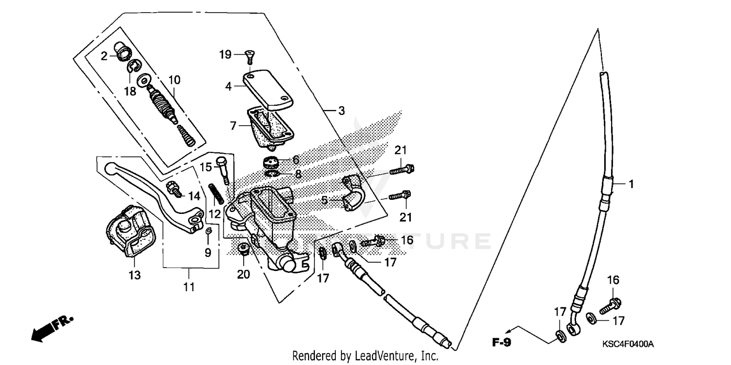FRONT BRAKE MASTER CYLINDER