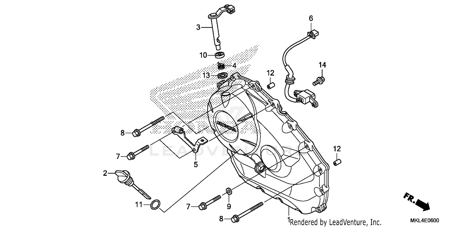 RIGHT CRANKCASE COVER (1)