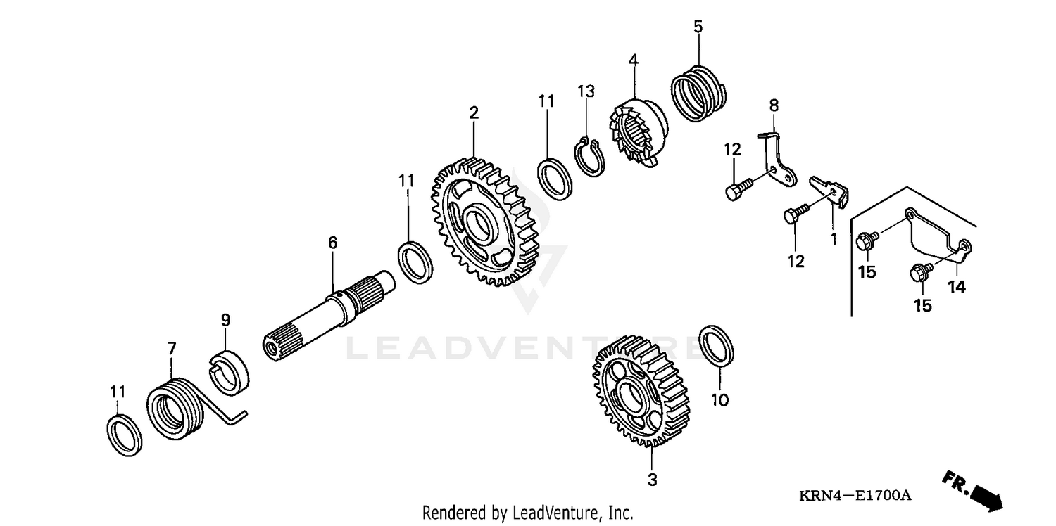 KICK STARTER SPINDLE