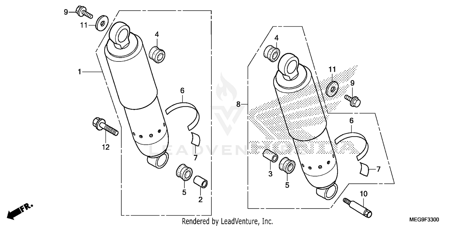 REAR SHOCK ABSORBER (1)