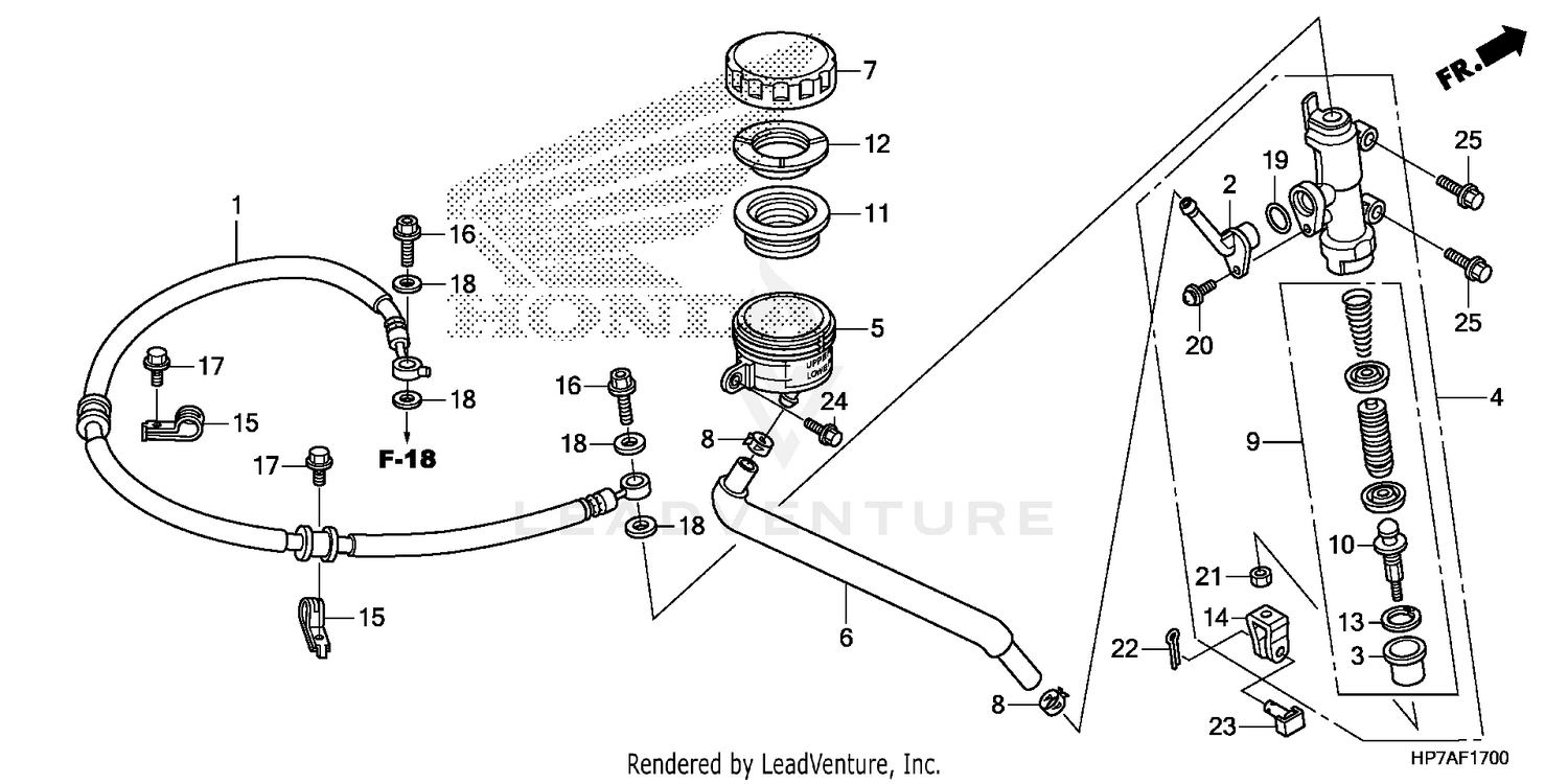 REAR BRAKE MASTER        CYLINDER