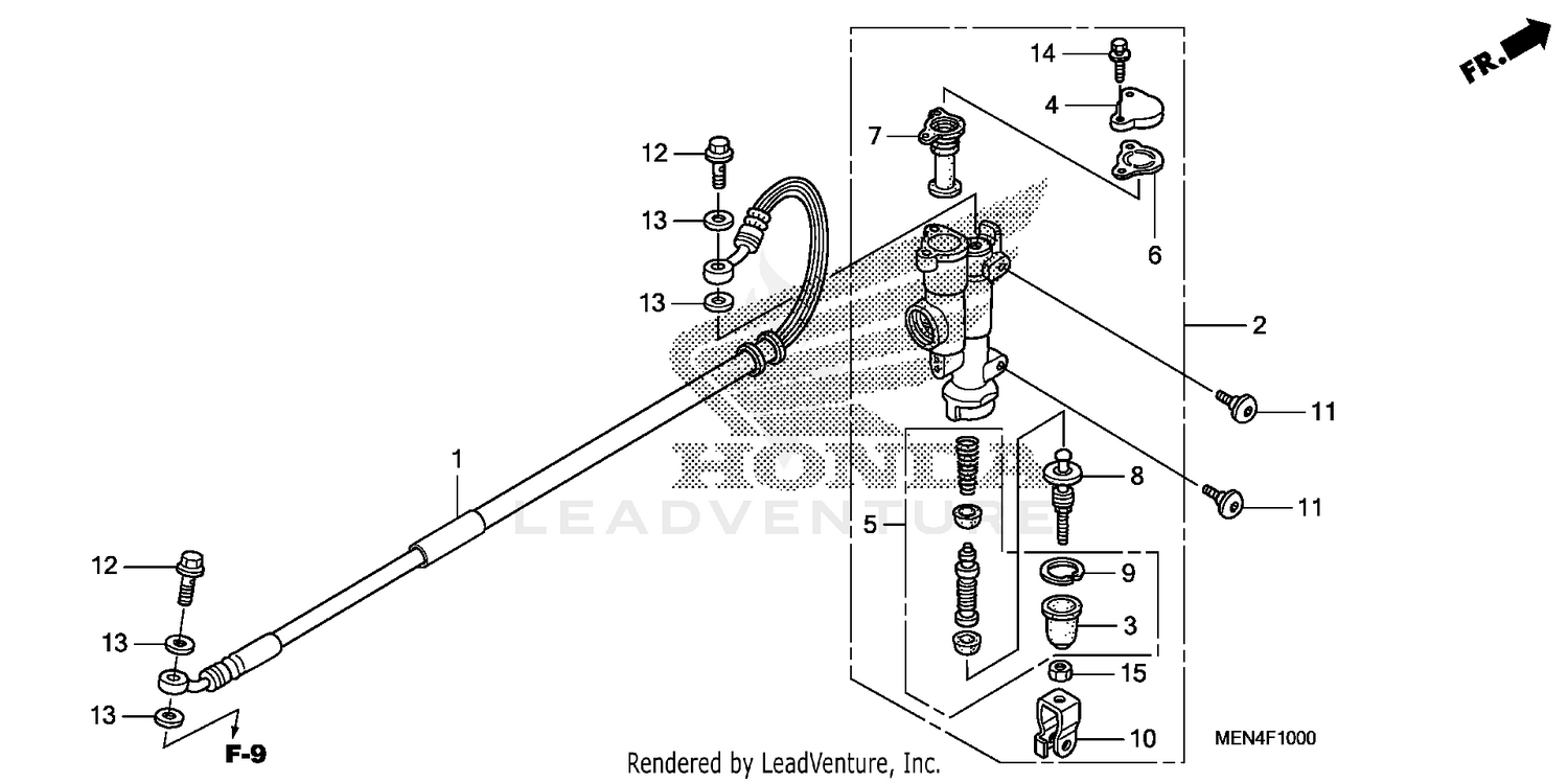 REAR BRAKE MASTER        CYLINDER