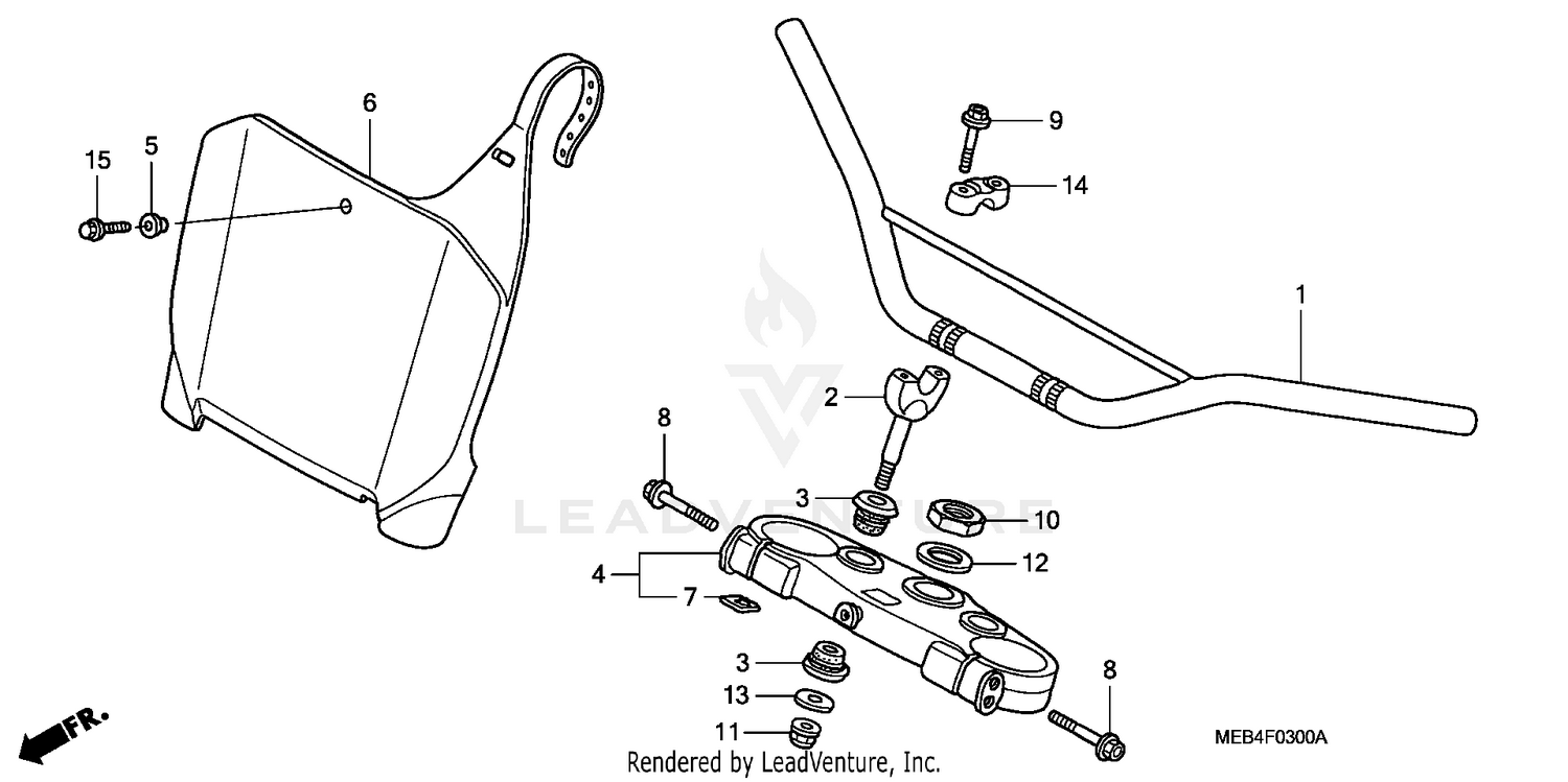 HANDLEBAR + TOP BRIDGE ('02-'03)
