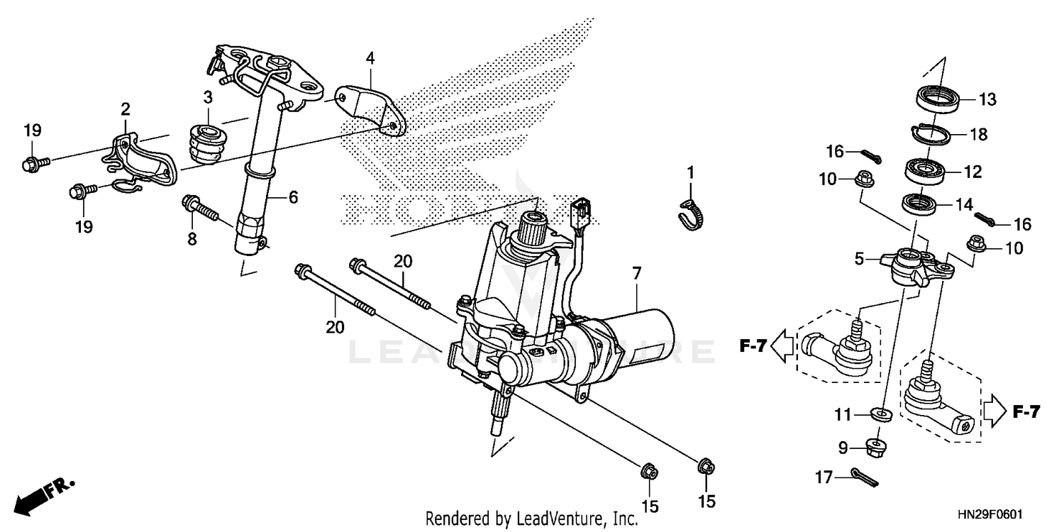STEERING SHAFT (TRX500FPA)