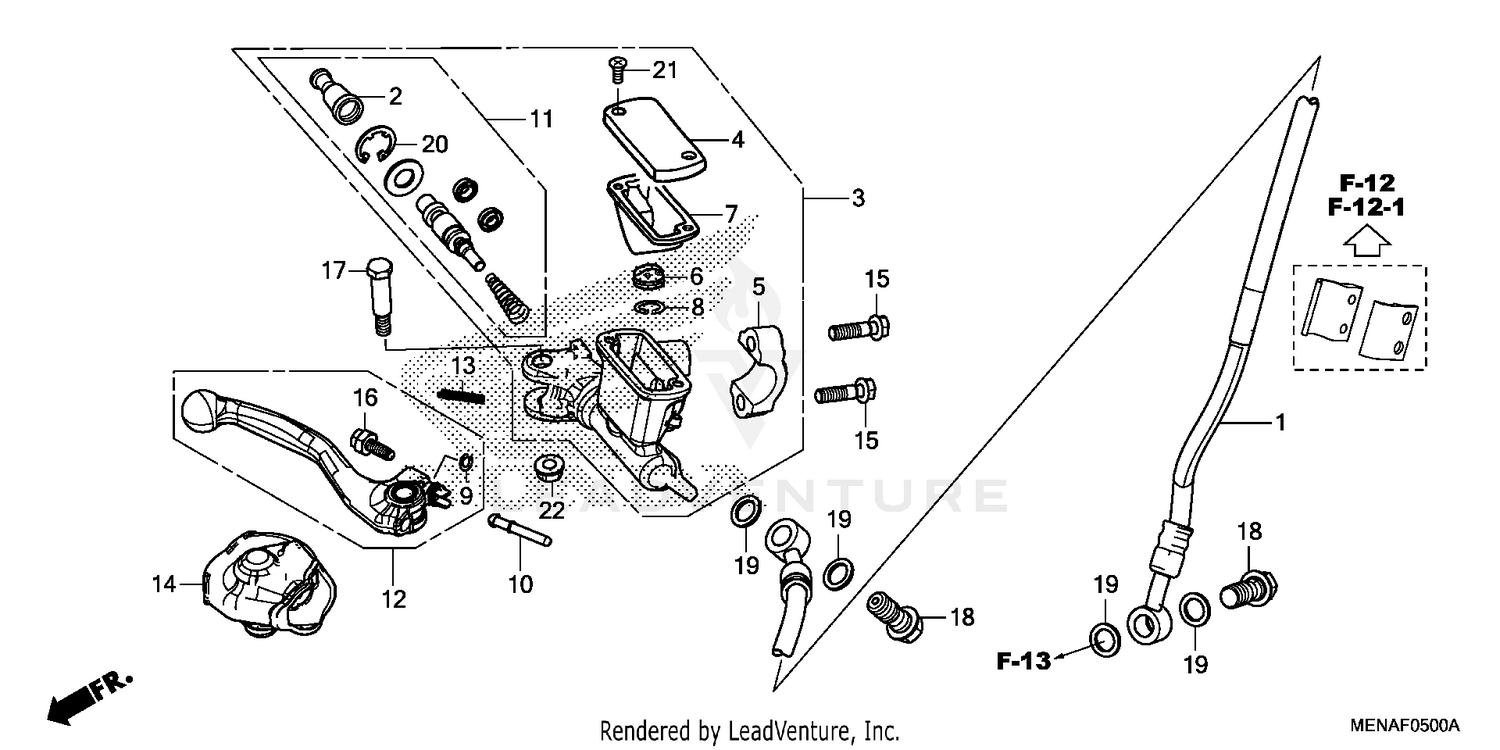 FRONT BRAKE MASTER       CYLINDER