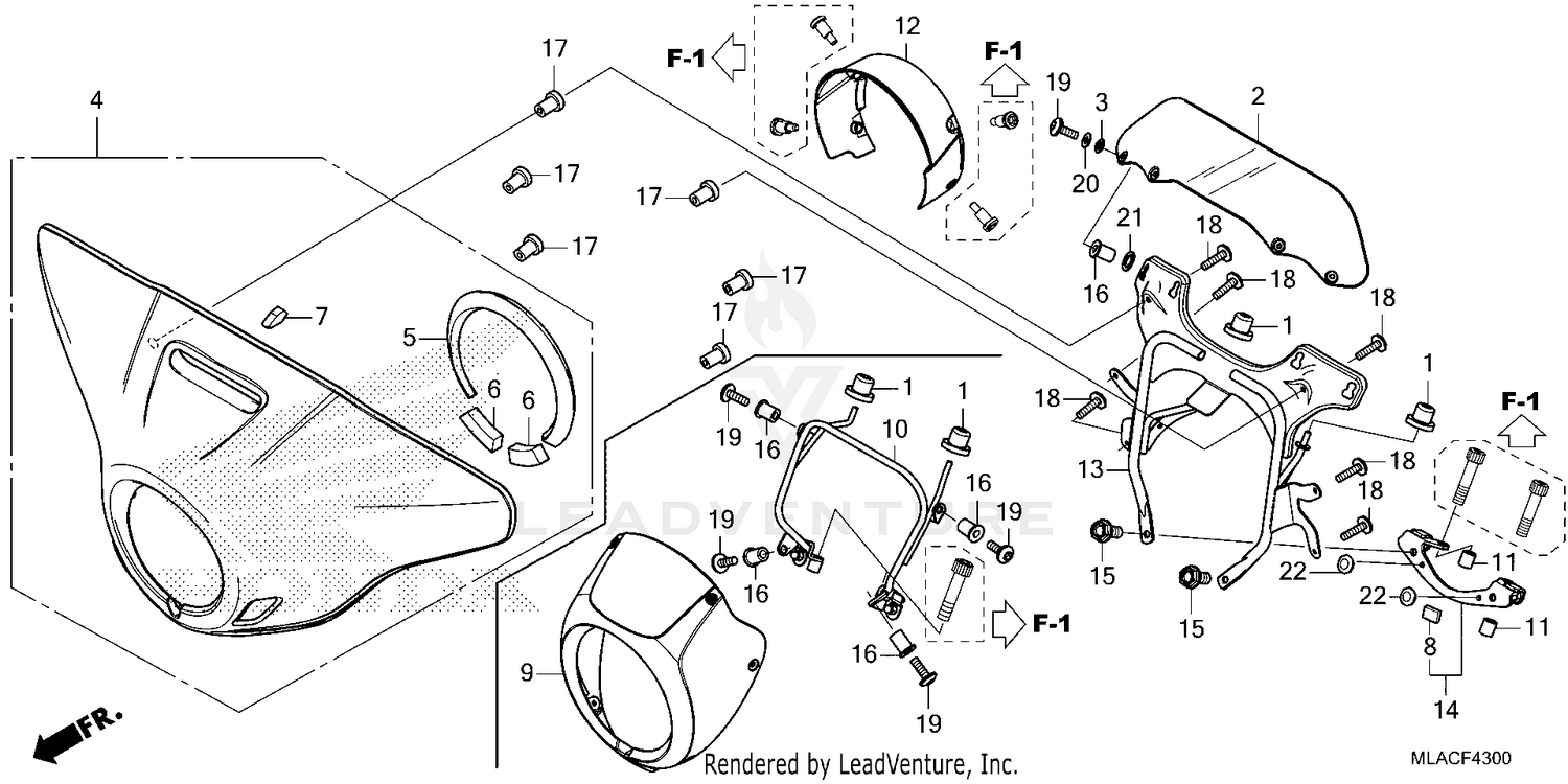 FRONT COWL@DEFLECTOR