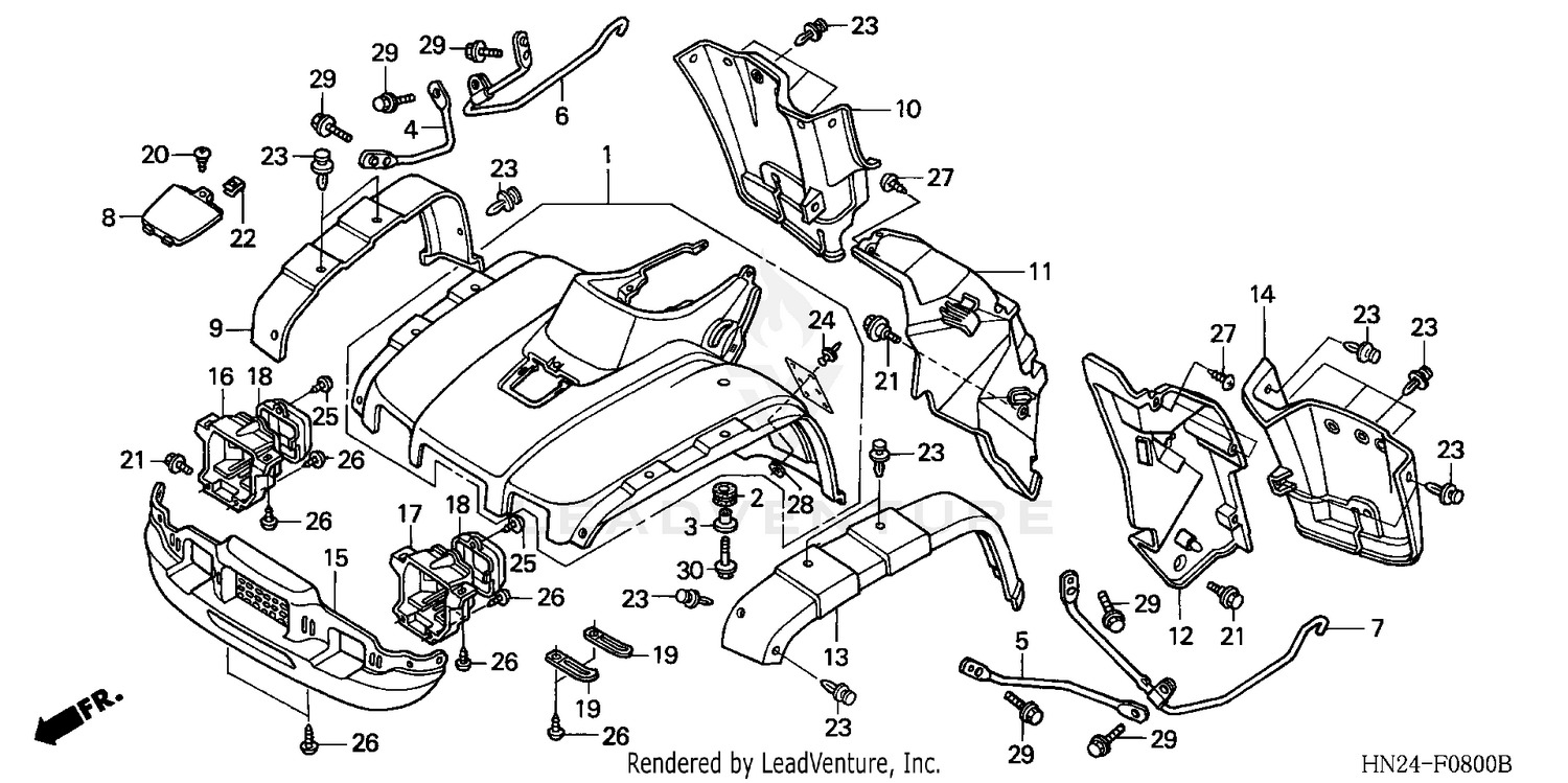 2001 Honda TRX500 RUBICON 4X4 AUTO OEM Utility ATV Parts - Honda Factory  Parts | MotoSport