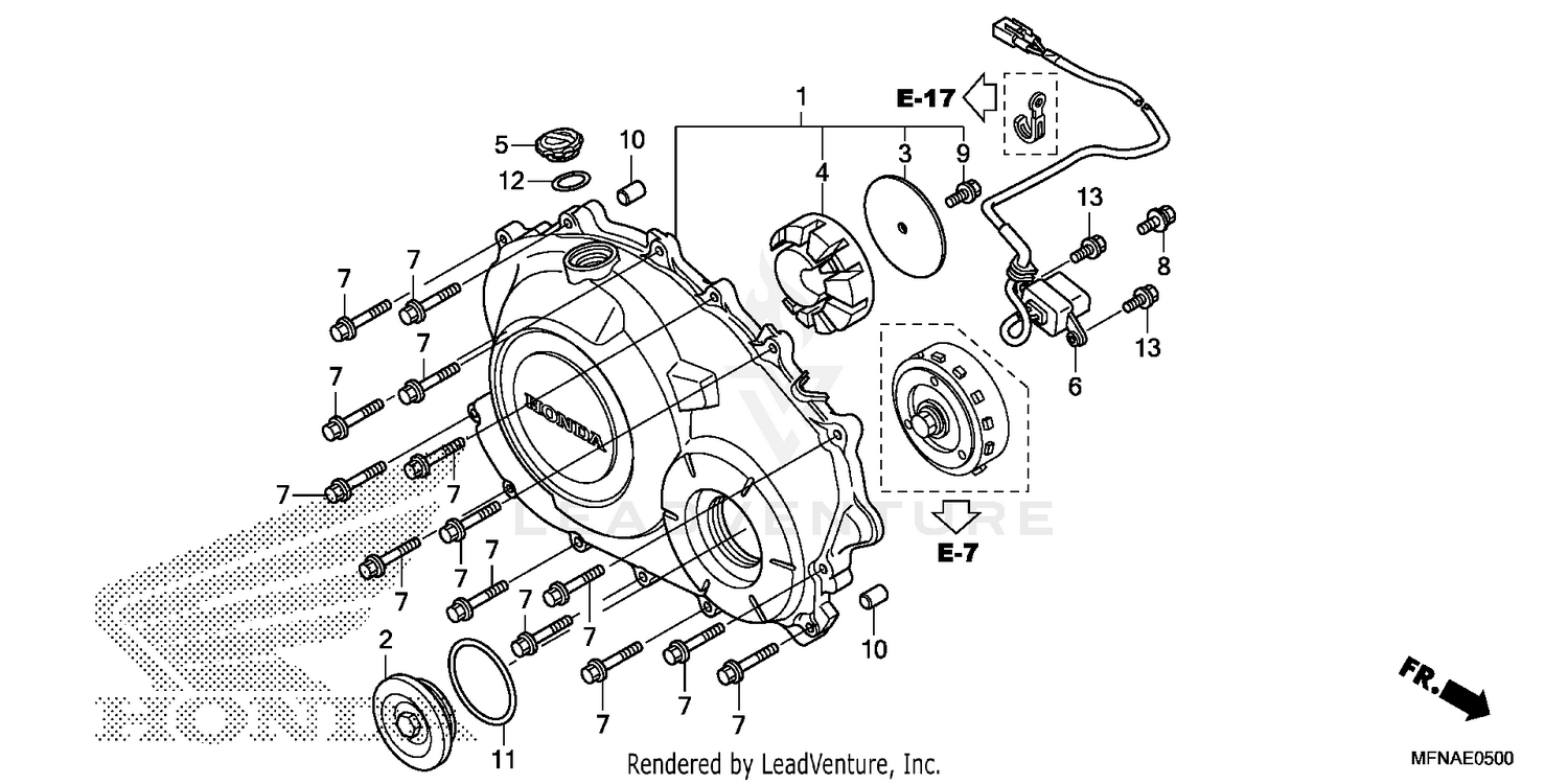 RIGHT CRANKCASE COVER