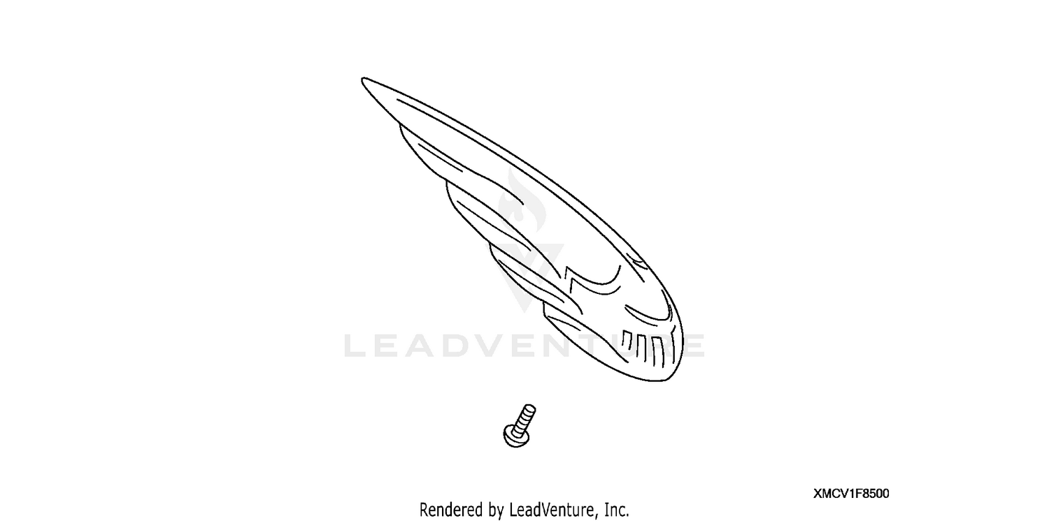 CHROME FRONT FENDER ORNAMENT