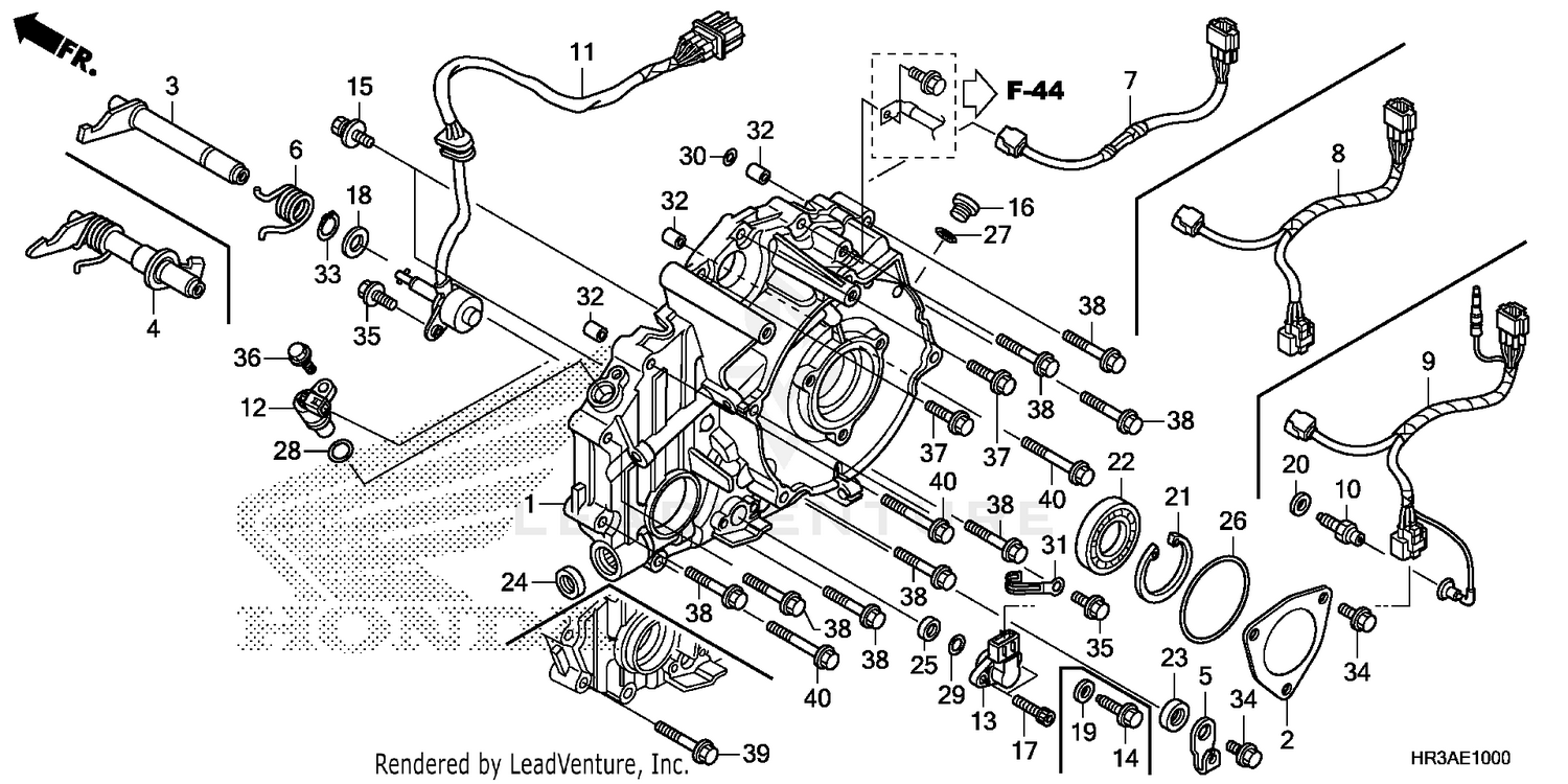 REAR CRANKCASE COVER