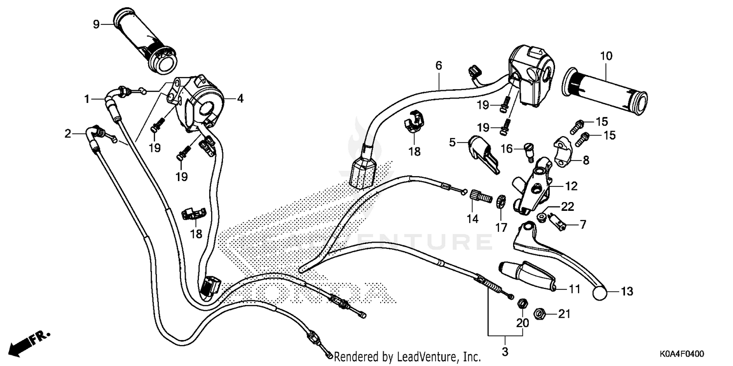 HANDLE LEVER@SWITCH@CABLE