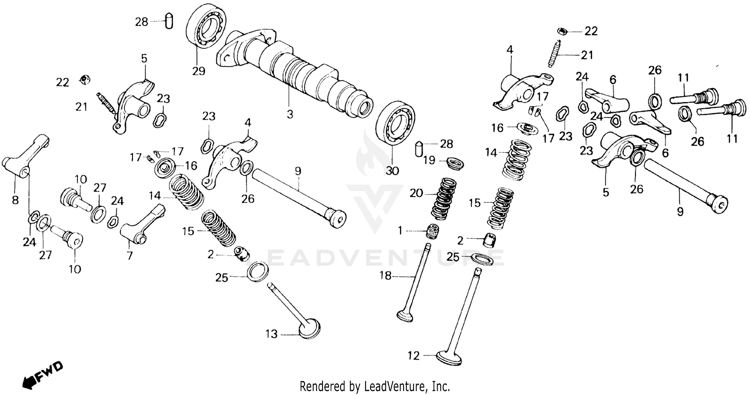 CAMSHAFT + VALVE