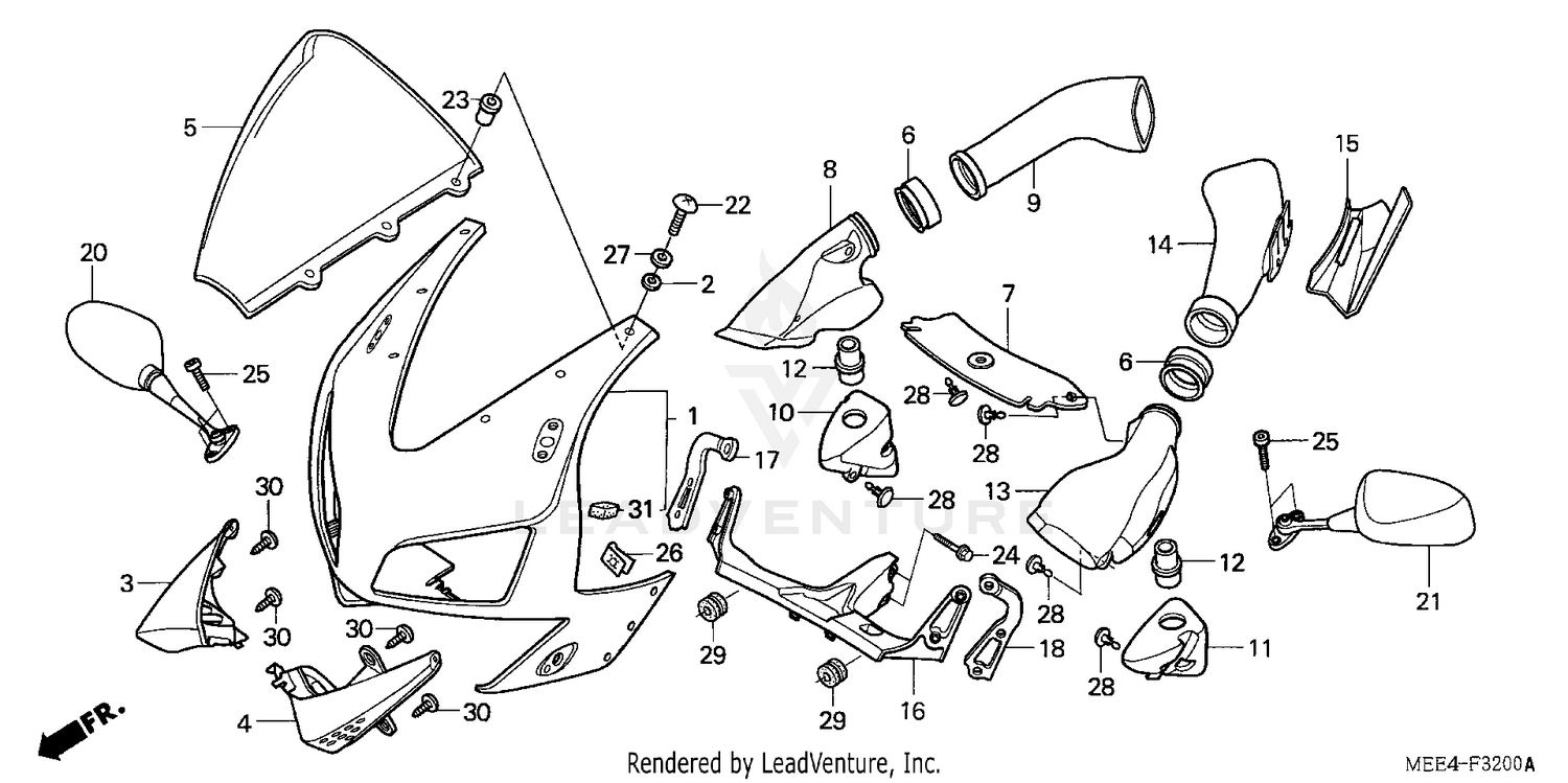 UPPER COWL ('03-'04)