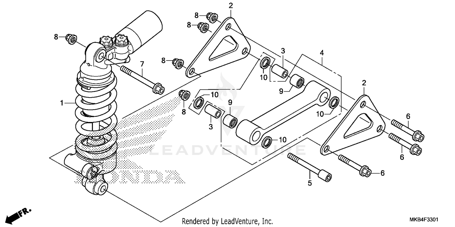 REAR SHOCK ABSORBER (2)