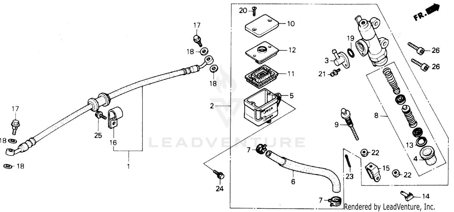 REAR BRAKE MASTER CYLINDER