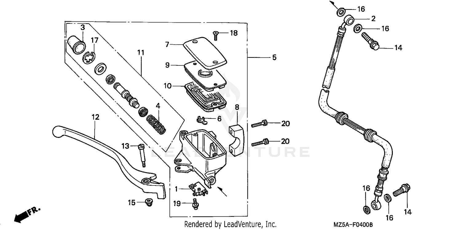 FRONT BRAKE MASTER CYLINDER