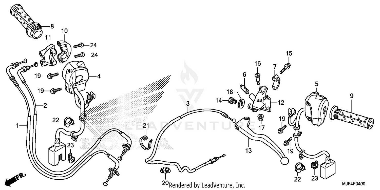 HANDLE LEVER + SWITCH + CABLE (1)